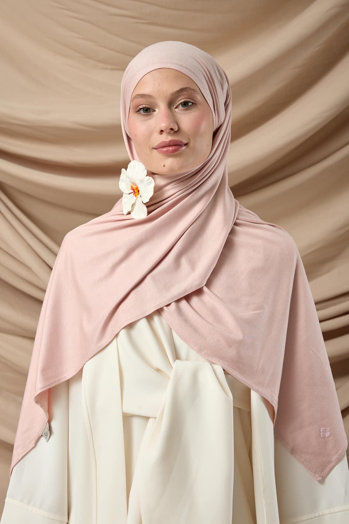 Premium Penye Şal 65002-13 Pudra