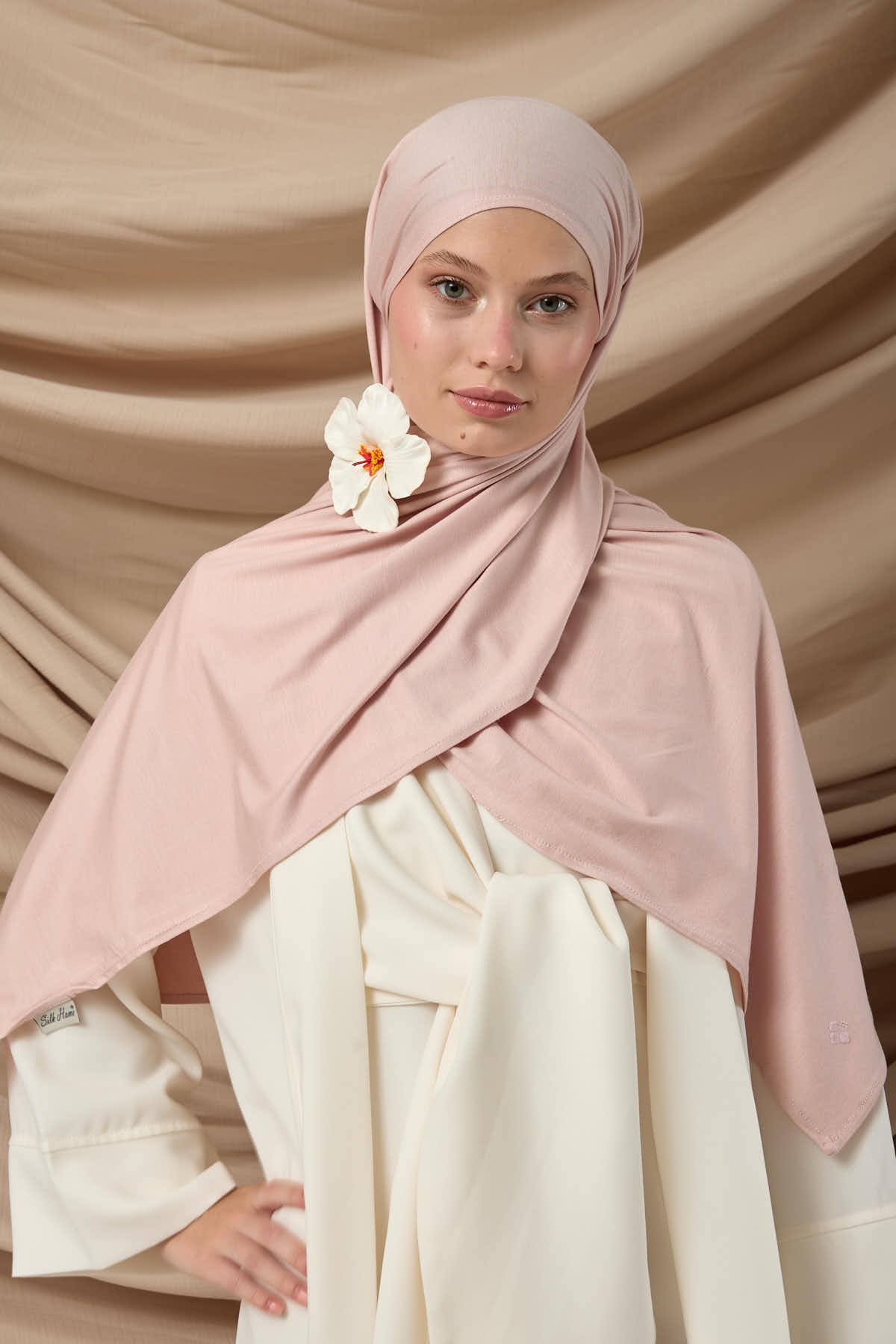 Premium Penye Şal 65002-13 Pudra