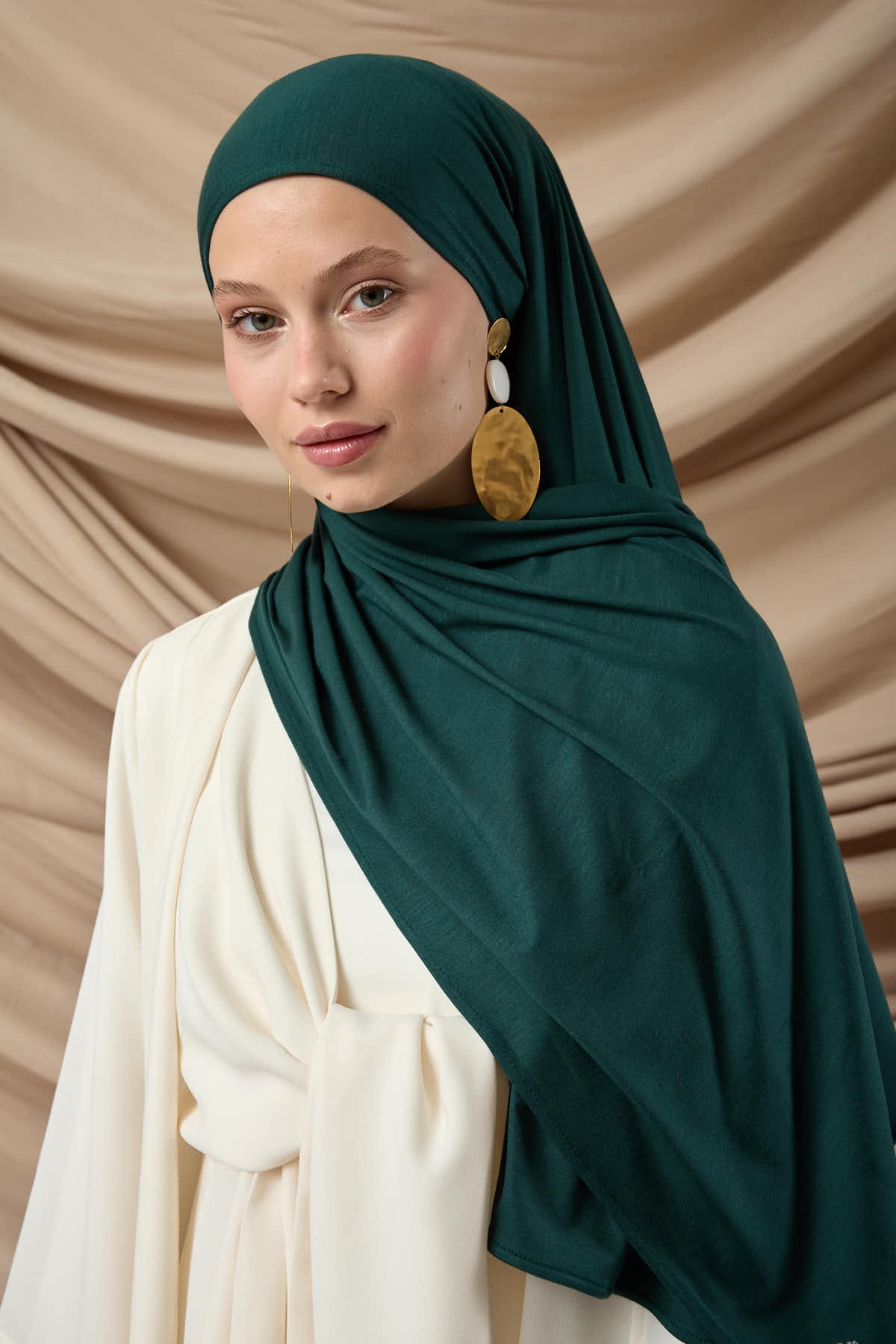 Premium Penye Şal 65002-21 Zümrüt