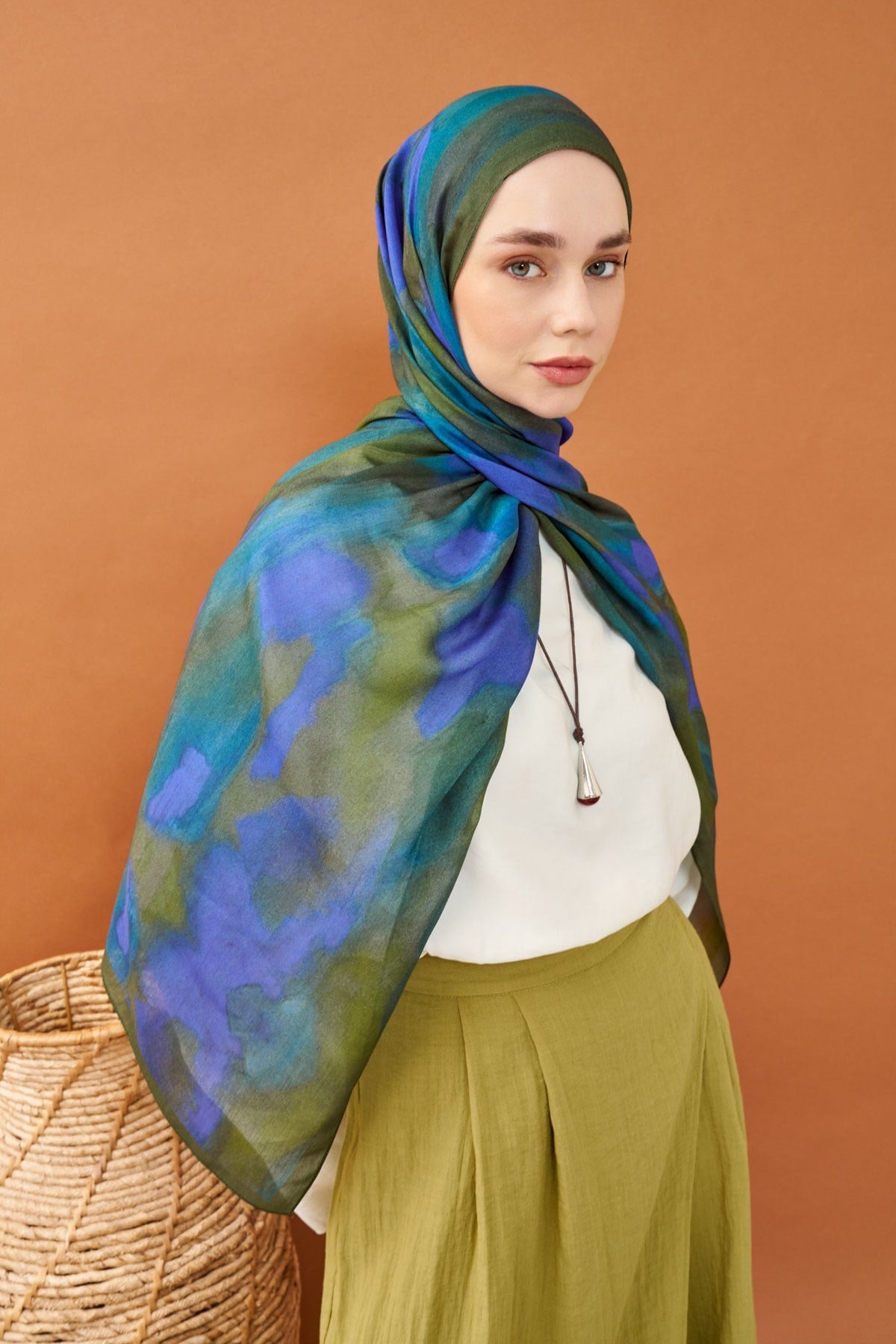 Riva Şal Tencel Cloud Saks