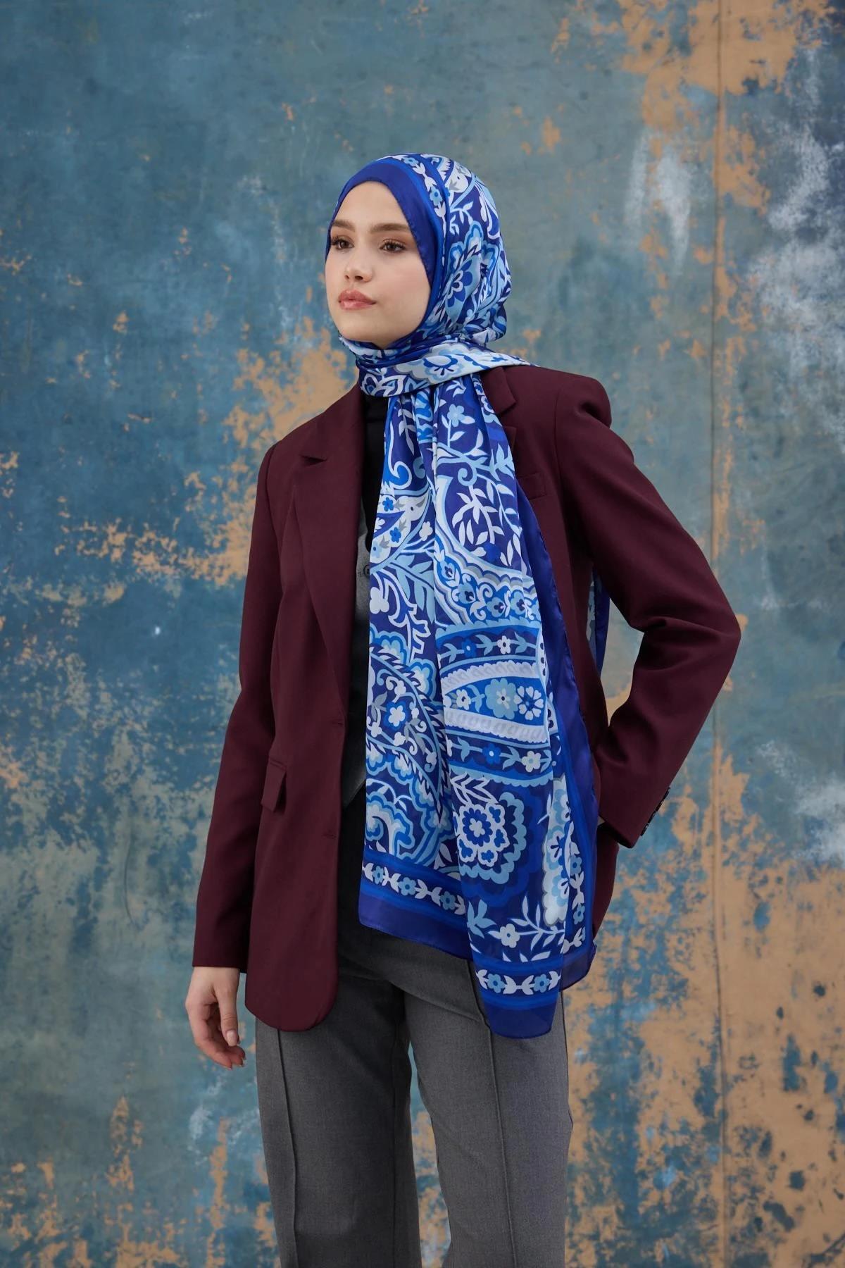 Saks Hint Vual Şal - 5004-09