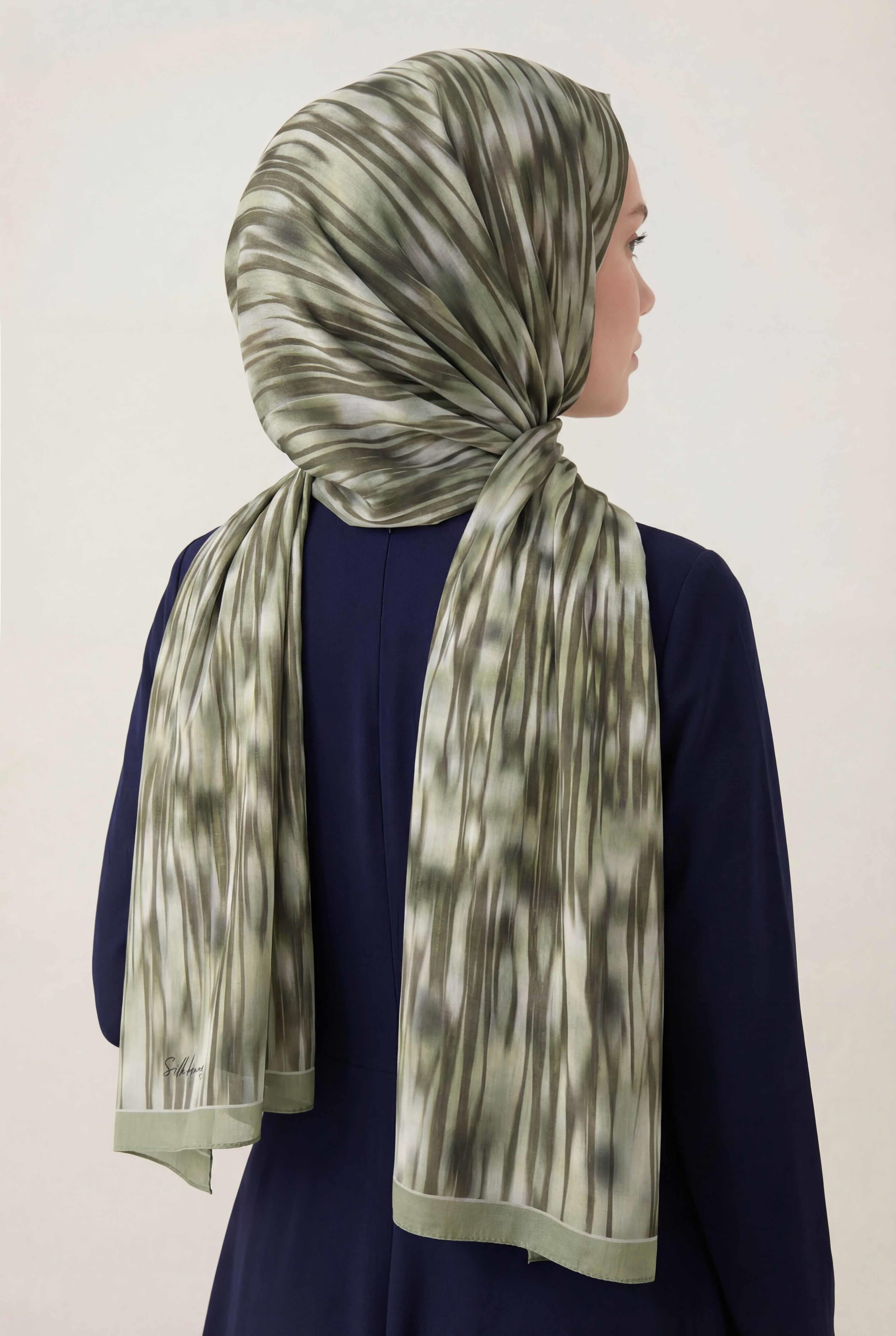 Su Yolu Desen Haki 75X195 Soft Şal