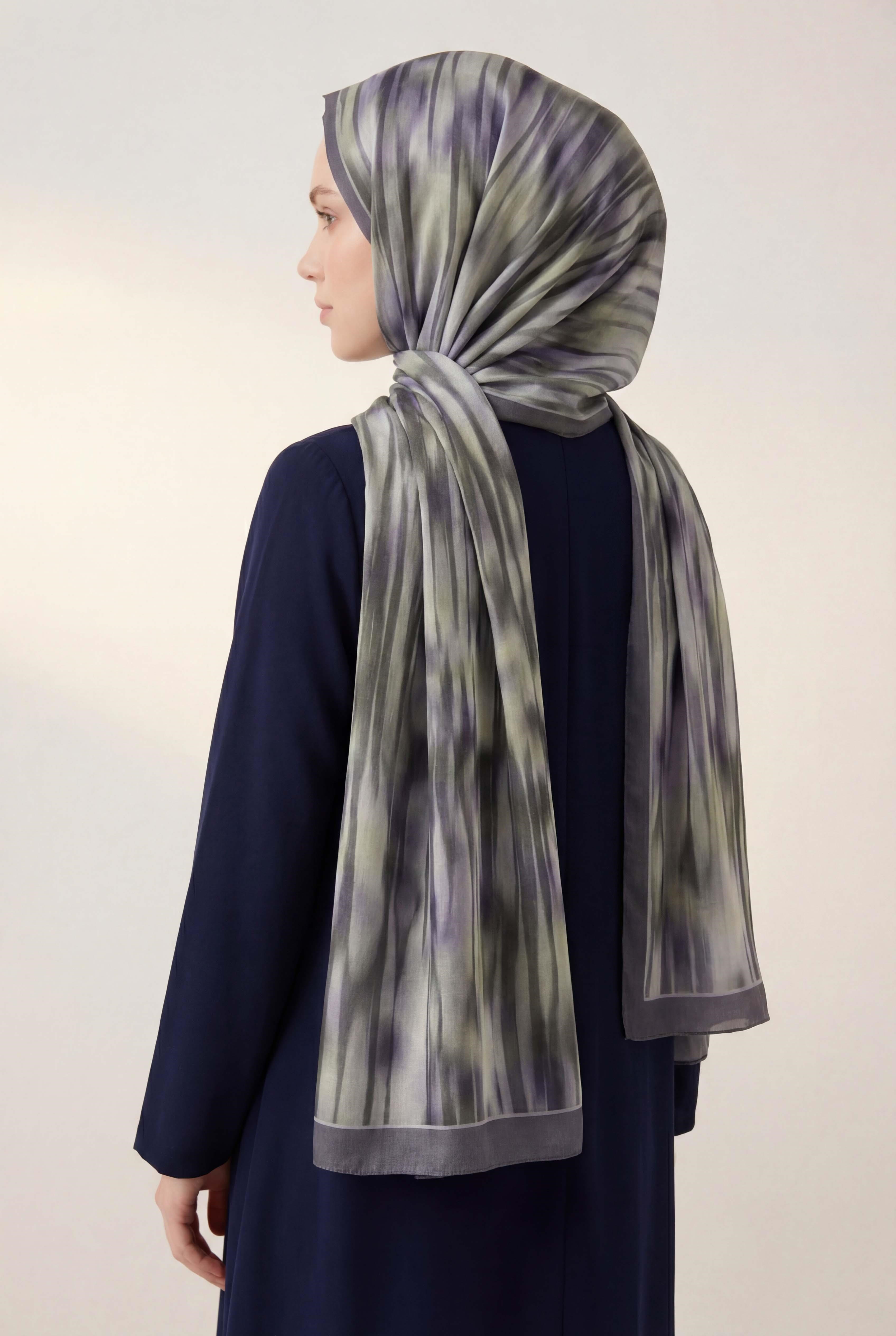 Su Yolu Desen Lila 75X195 Soft Şal