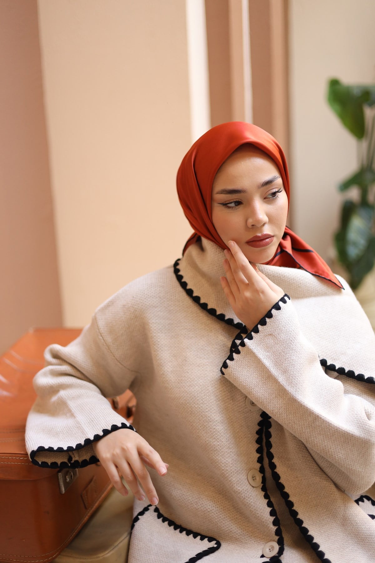 Silk Home Düz Micro Saten Eşarp 28010-13