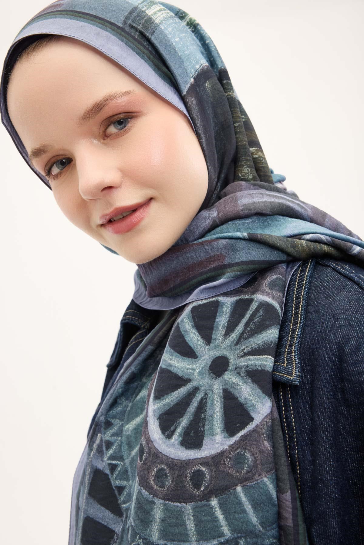 Urban Hours Art Soluk Lila Mayda Şal 190x70