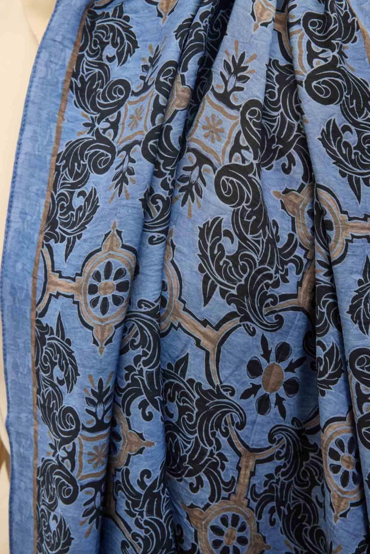 Urban Hours Luvia Gök Mavi Mayda Şal 190x70