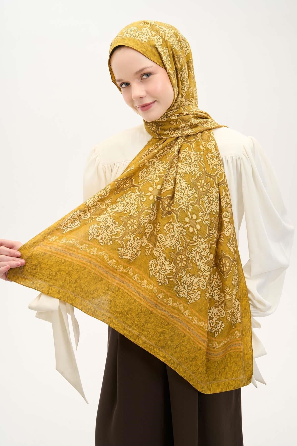 Urban Hours Luvia Hardal Mayda Şal 190x70