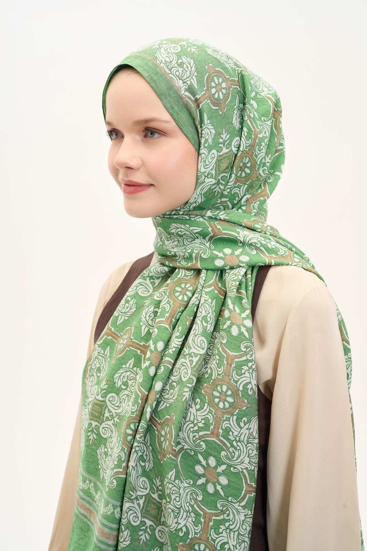 Urban Hours Luvia Yeşil Mayda Şal 190x70