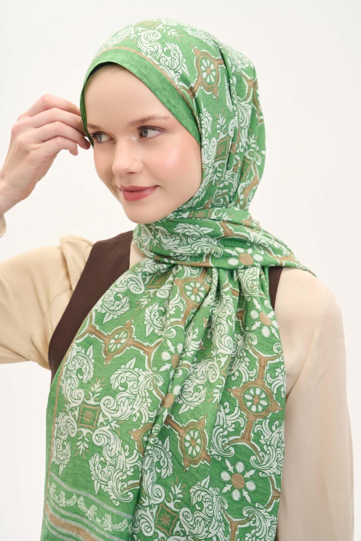 Urban Hours Luvia Yeşil Mayda Şal 190x70