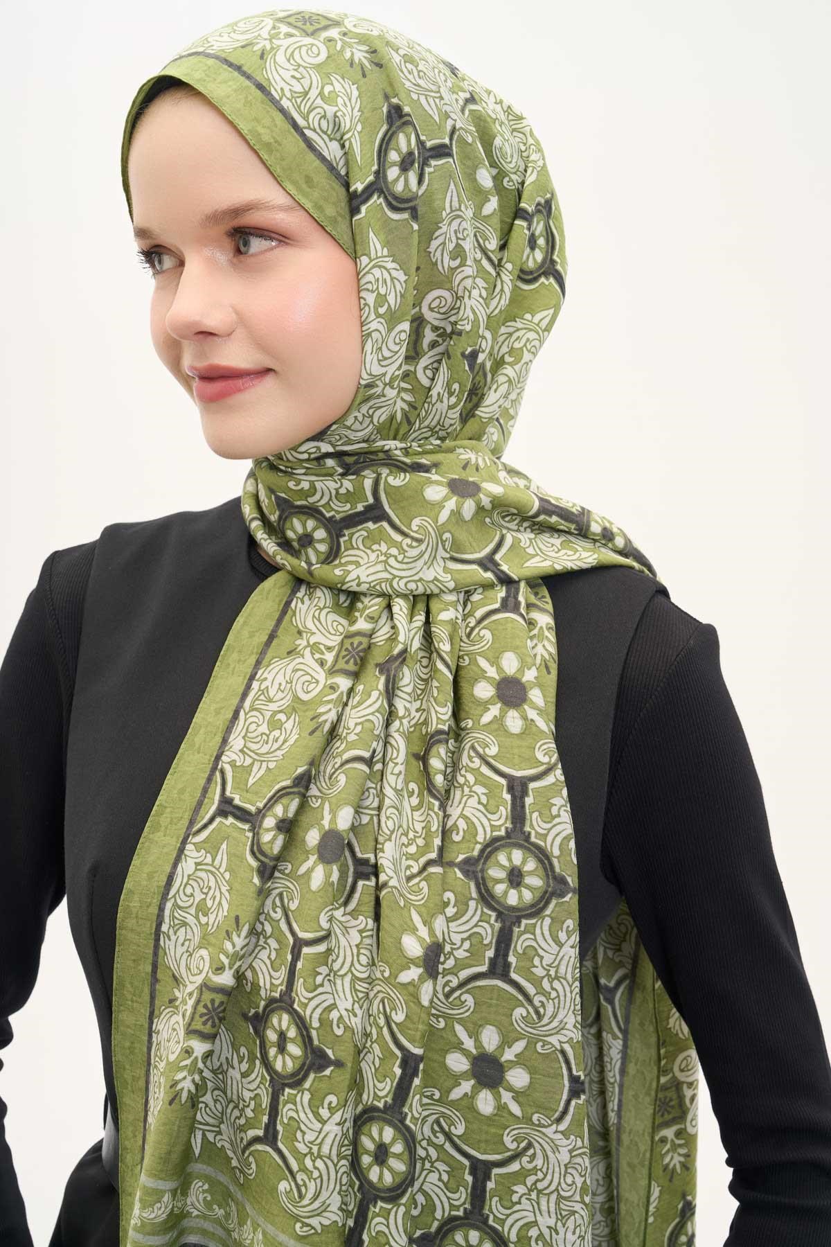 Urban Hours Luvia Fıstık Yeşili Mayda Şal 190x70