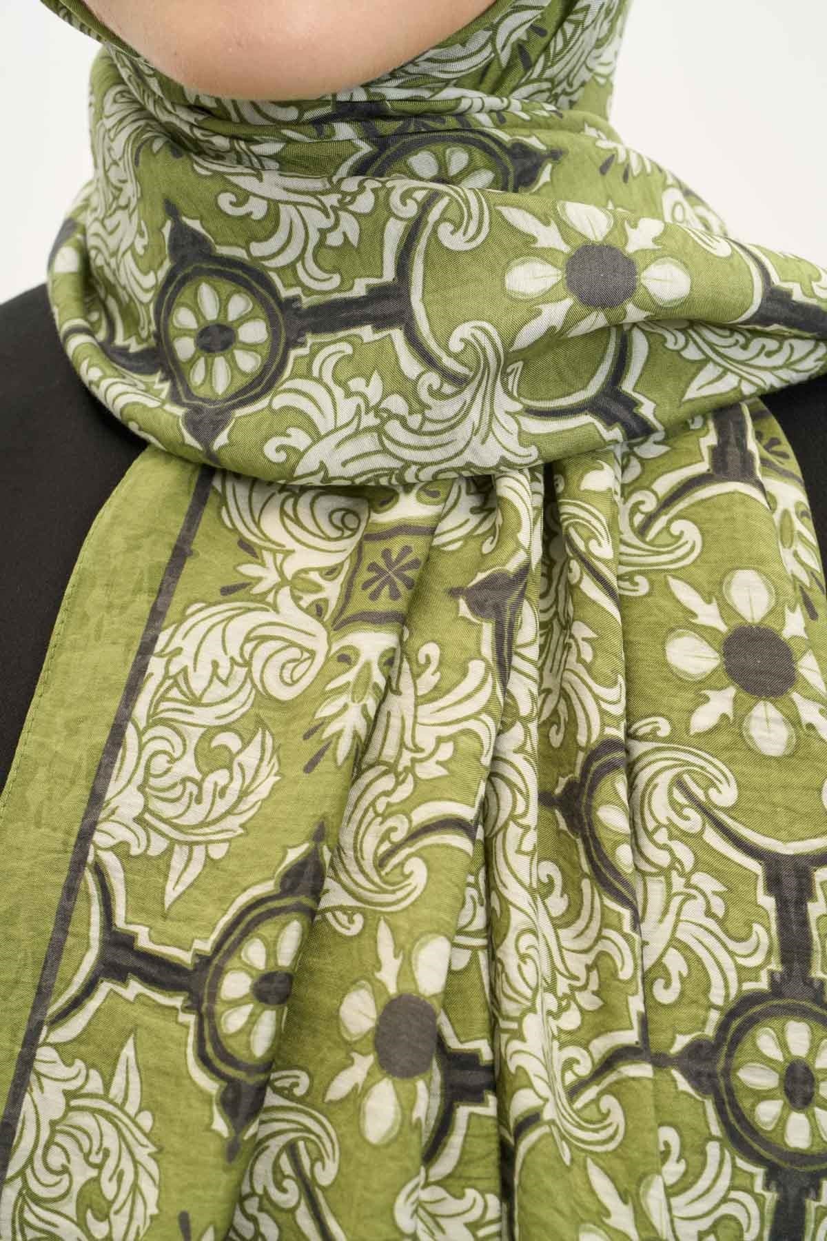 Urban Hours Luvia Fıstık Yeşili Mayda Şal 190x70