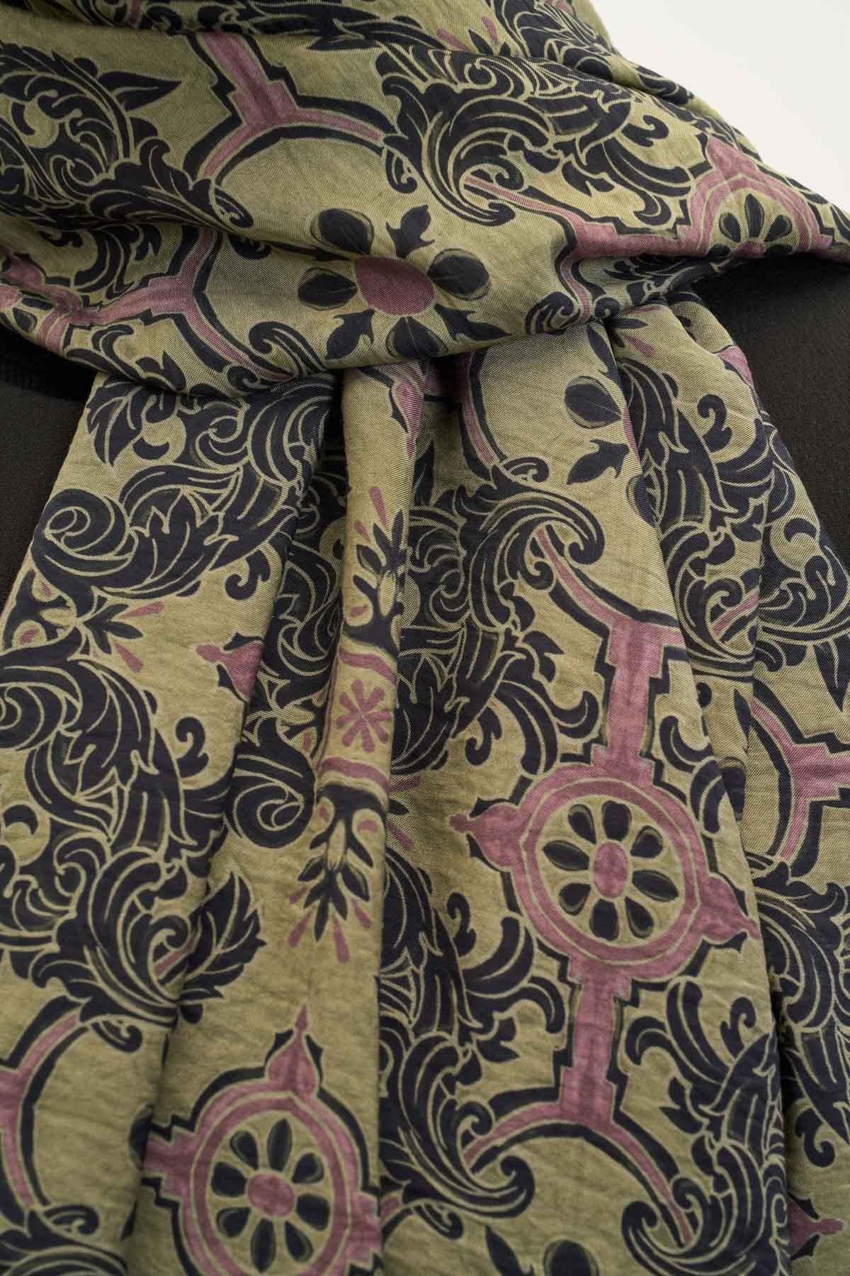 Urban Hours Luvia Yağ Yeşili Mayda Şal 190x70