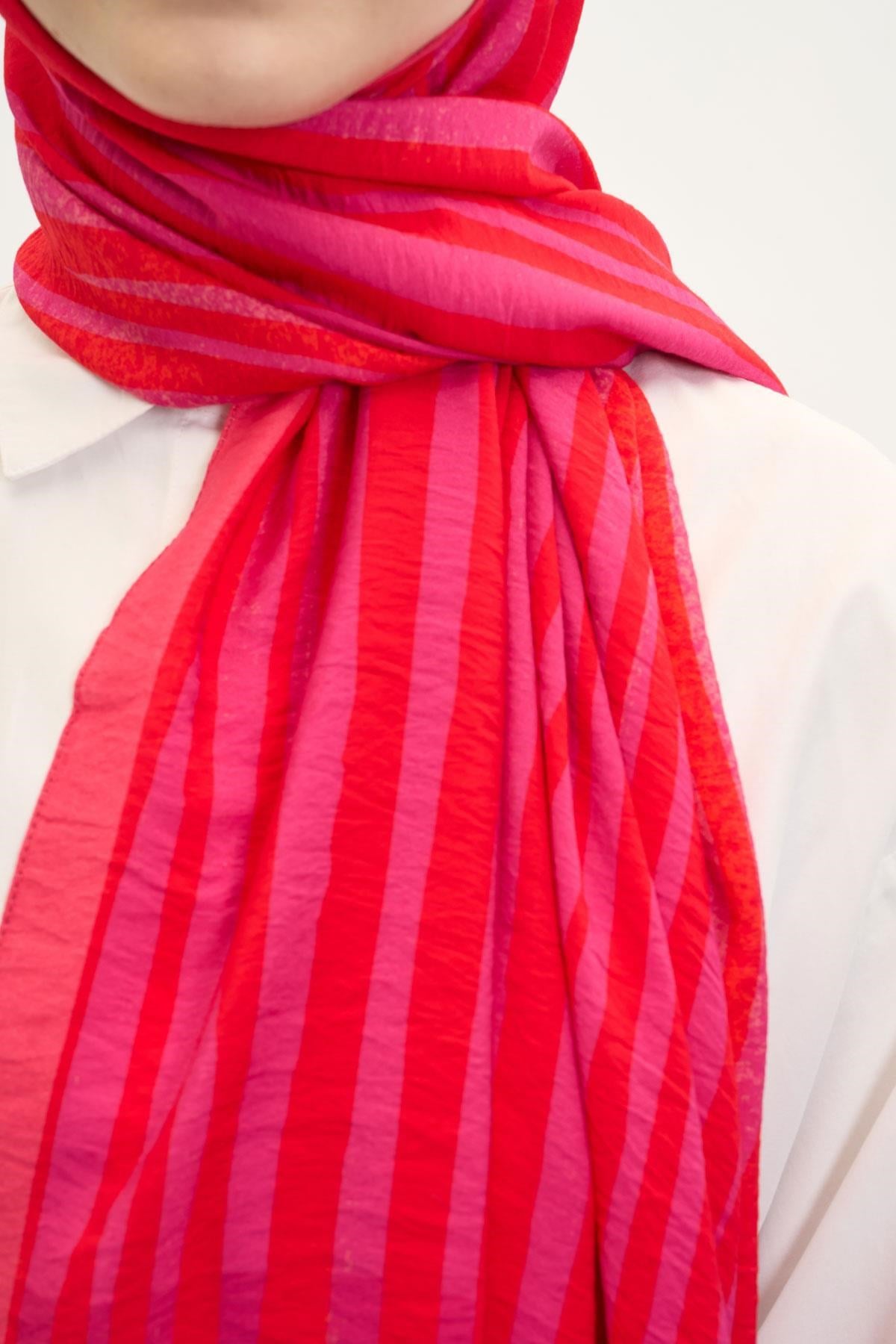 Urban Hours Orya Fuşya Mayda Şal 190x70