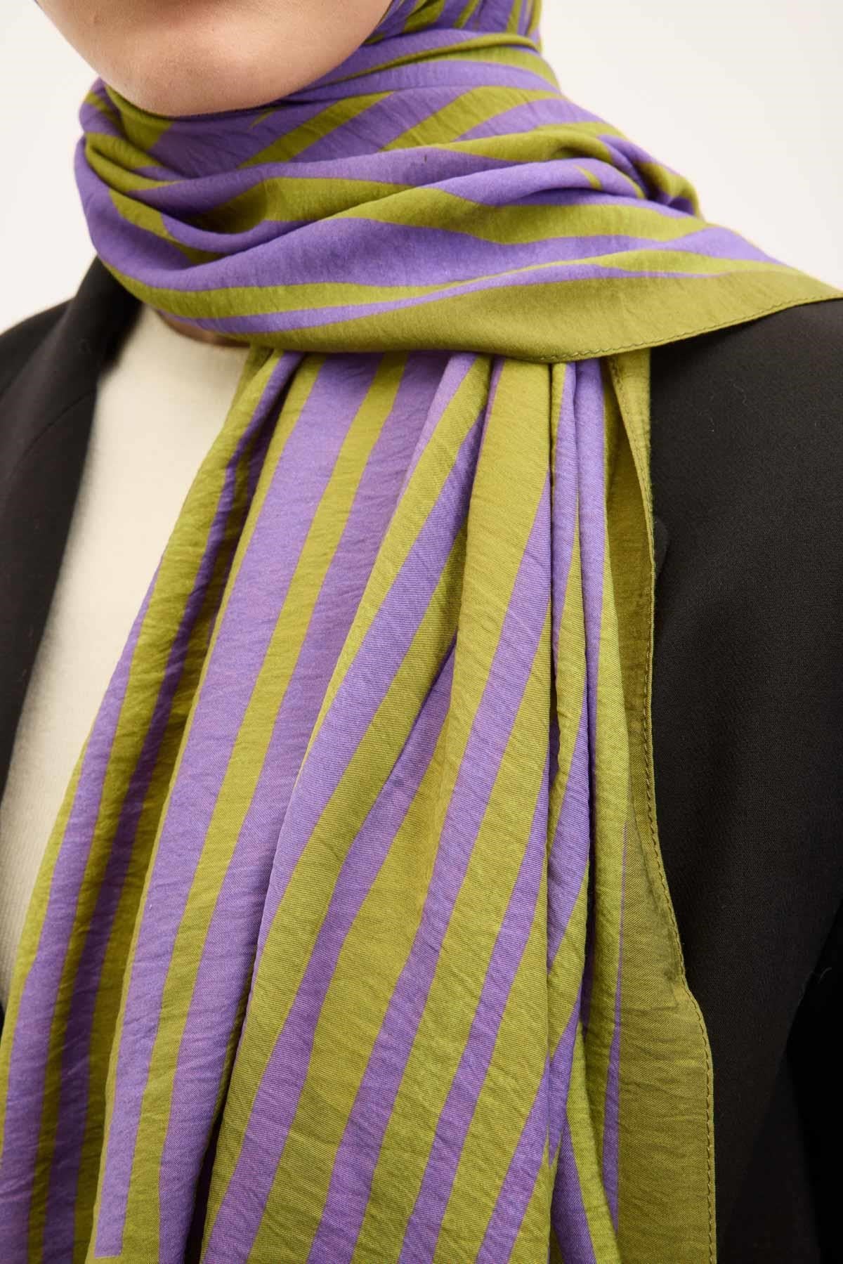 Urban Hours Orya Yeşil Mayda Şal 190x70