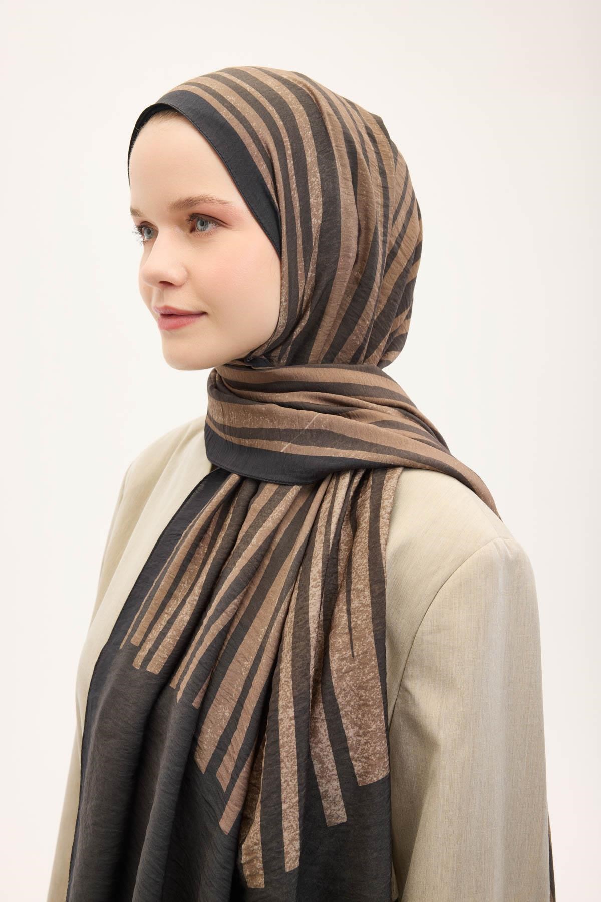 Urban Hours Orya Acı Kahve Mayda Şal 190x70