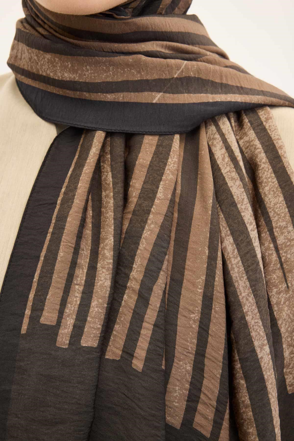 Urban Hours Orya Acı Kahve Mayda Şal 190x70