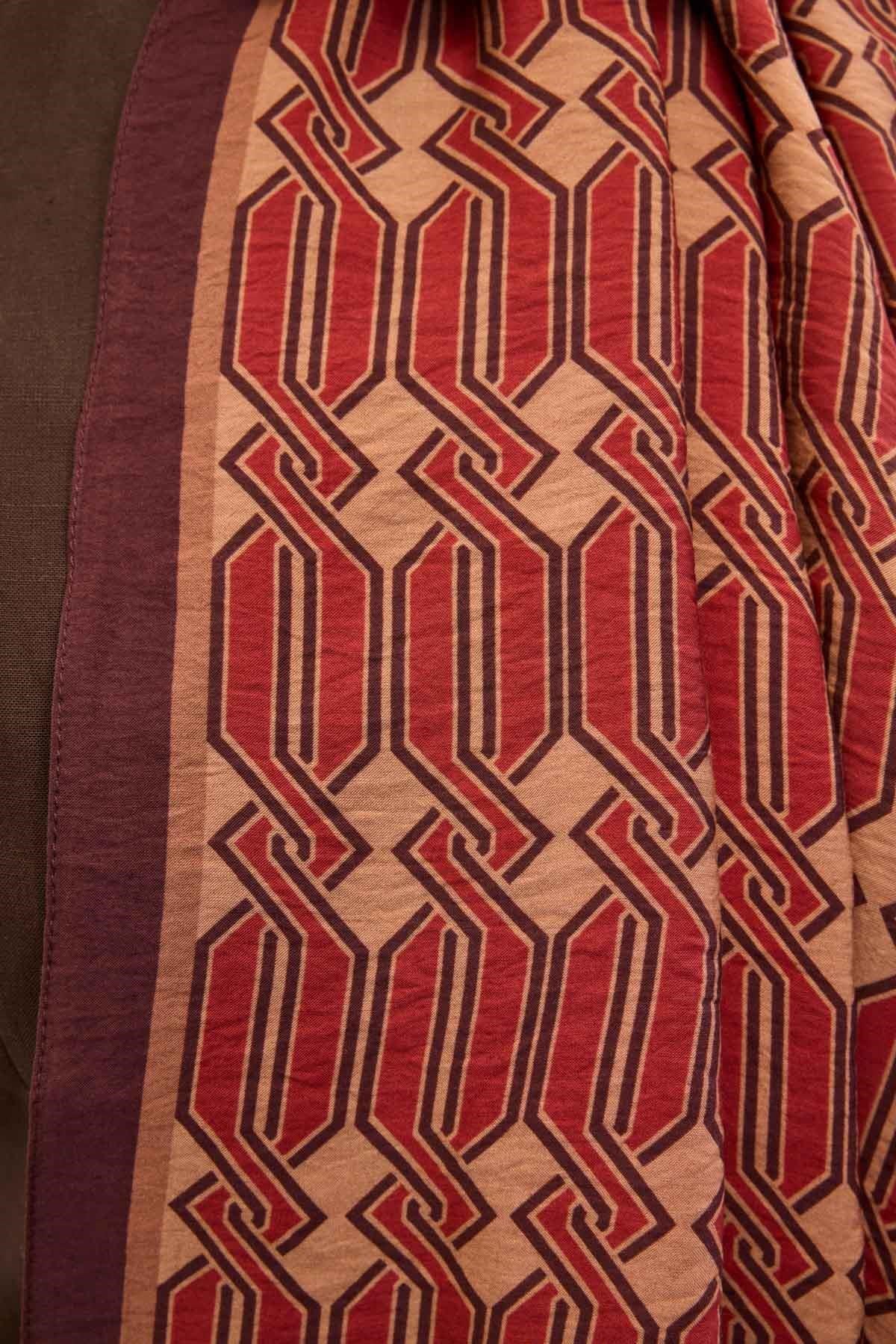 Urban Hours Lumera Mürdüm Mayda Şal 190x70