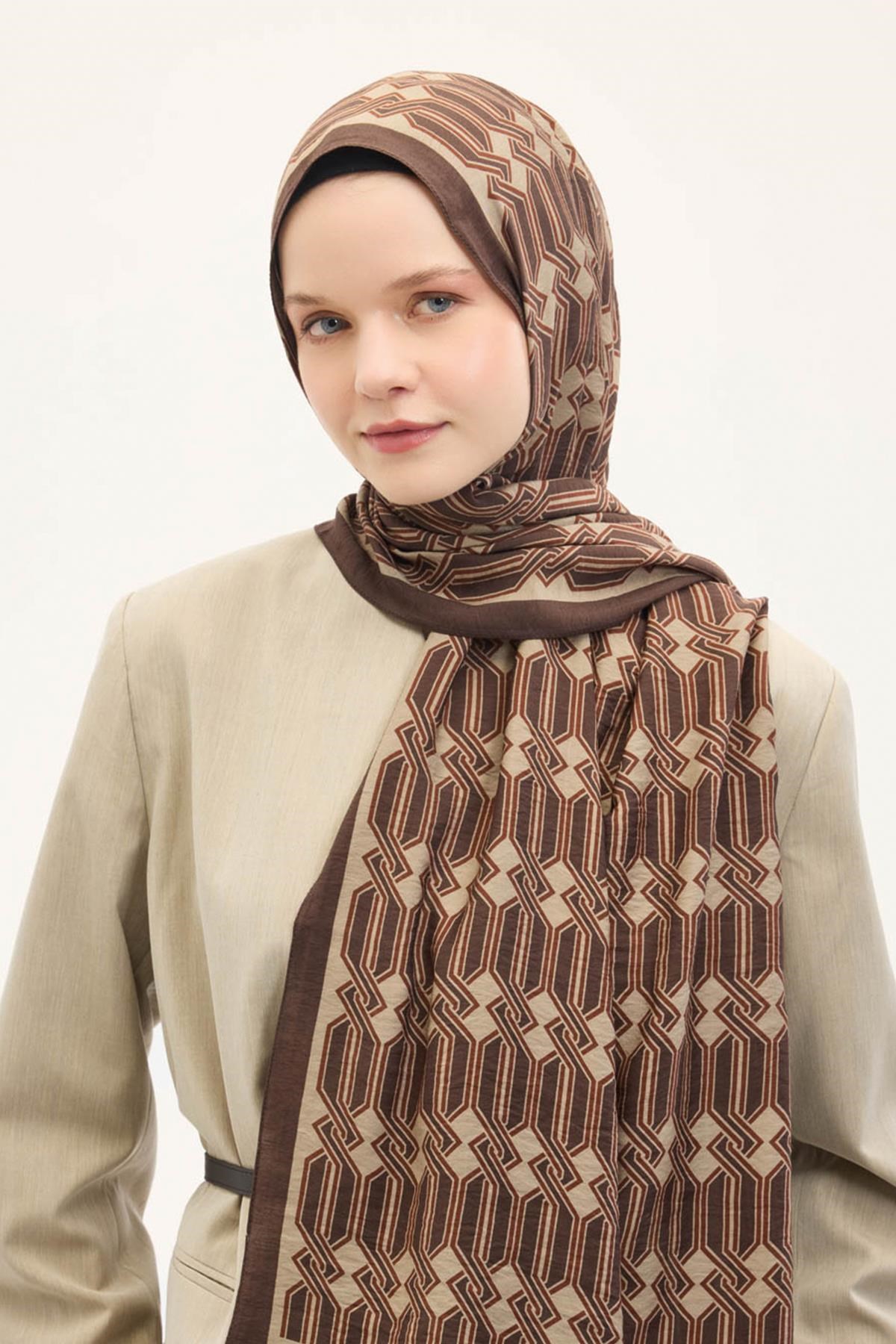 Urban Hours Lumera Acı Kahve Mayda Şal 190x70