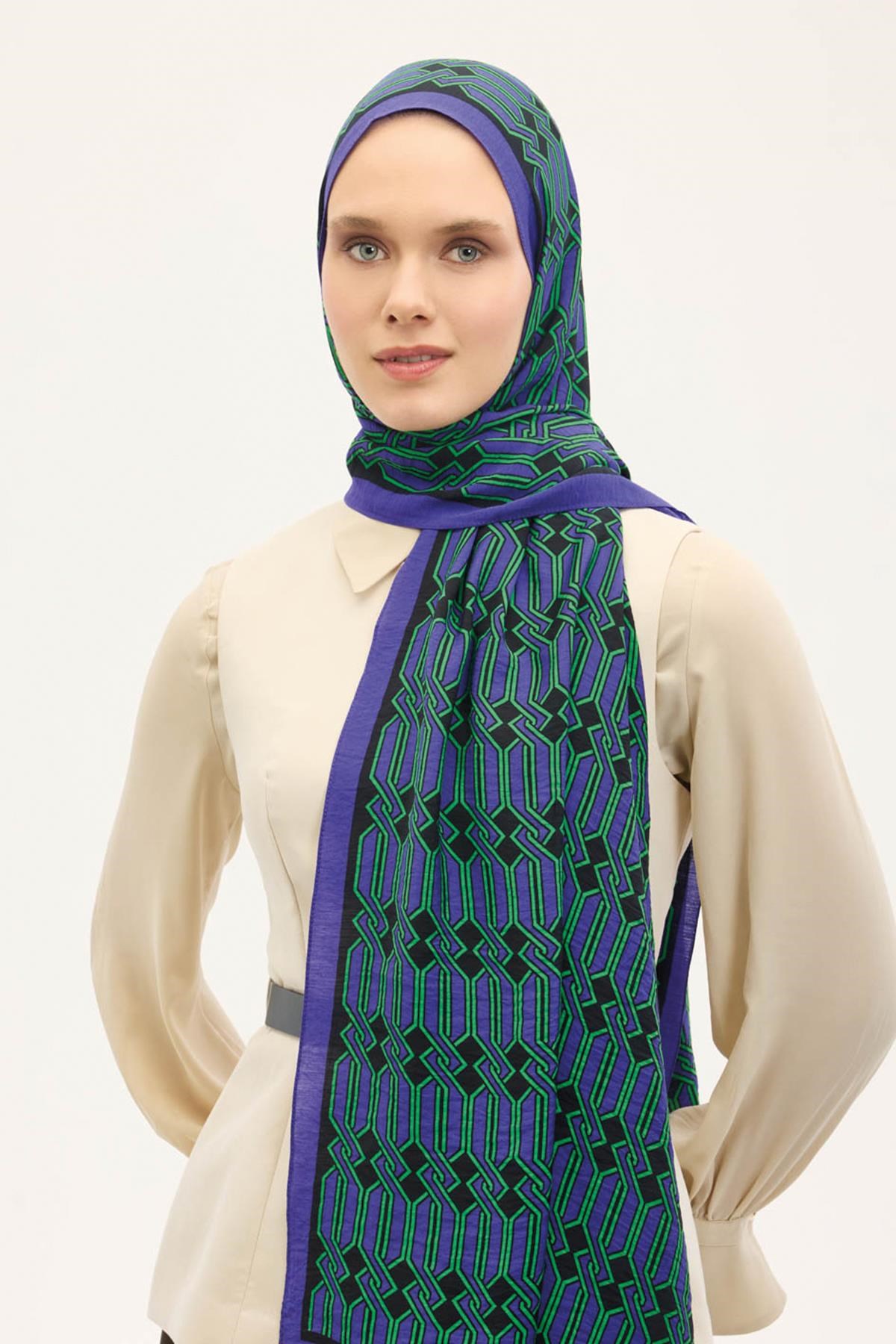 Urban Hours Lumera Mor Mayda Şal 190x70