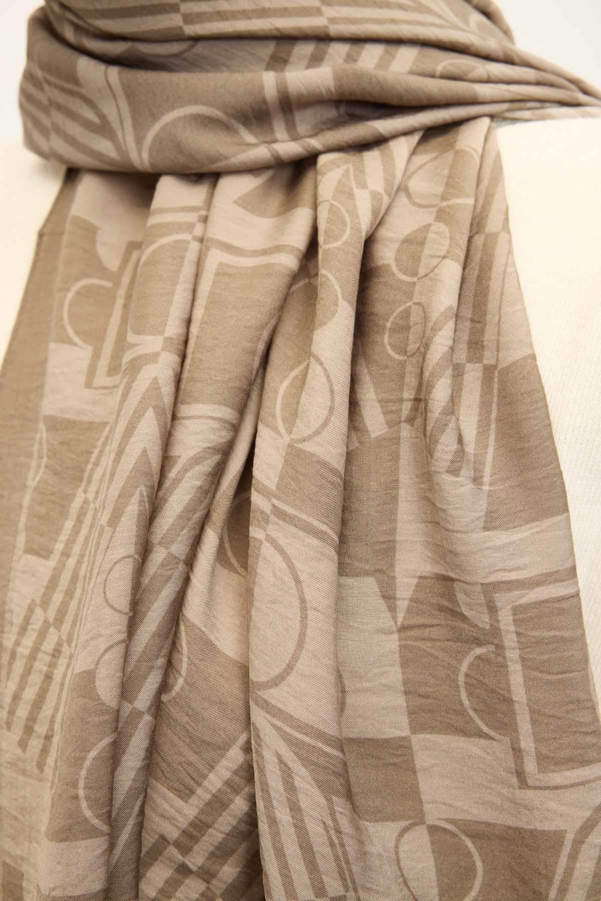 Urban Hours Elvora Sütlü Kahve Mayda Şal 190x70