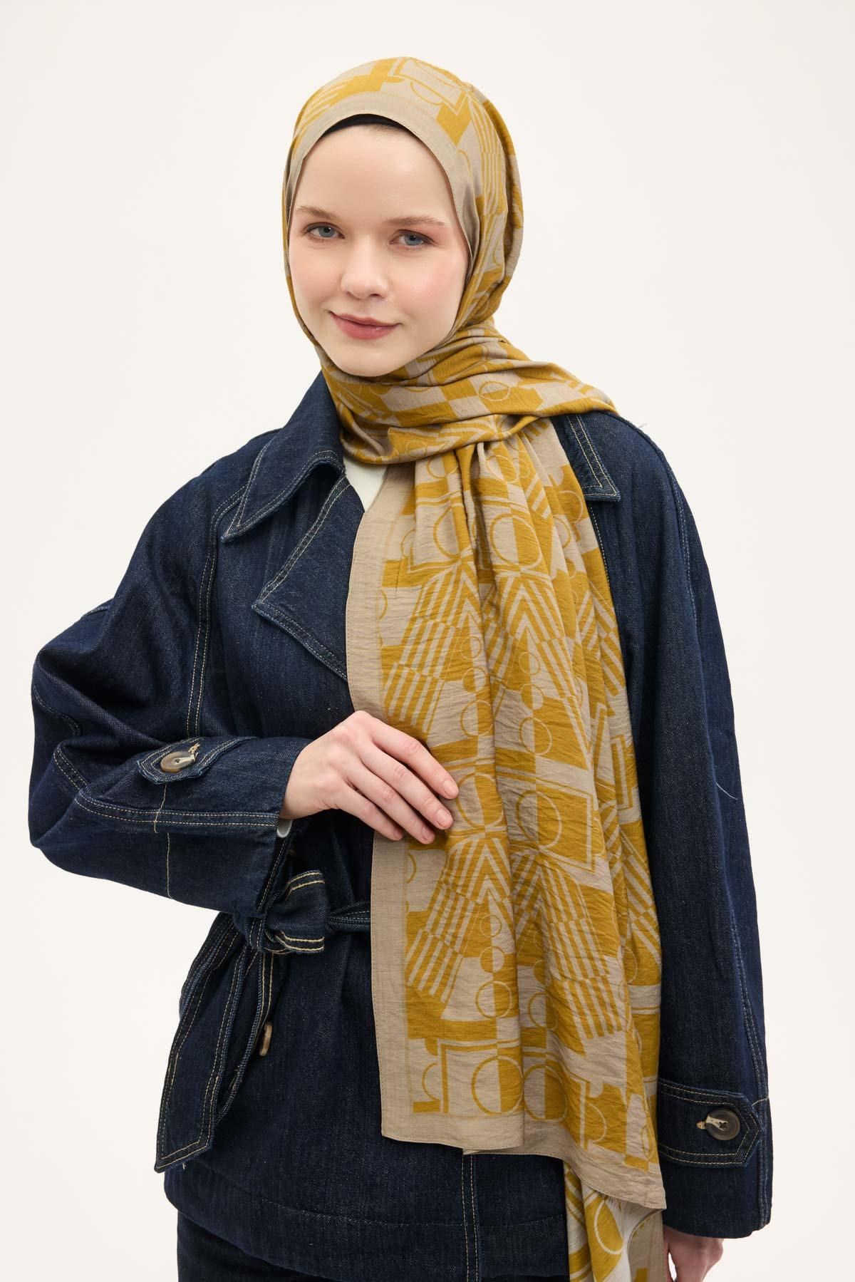 Urban Hours Elvora Hardal Mayda Şal 190x70