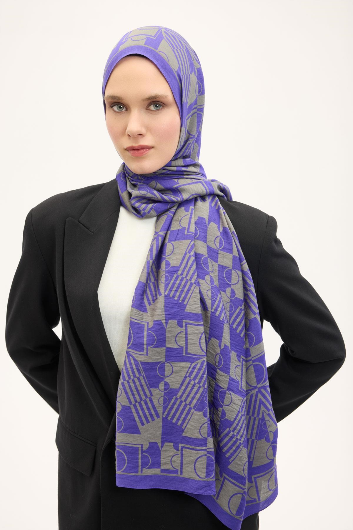 Urban Hours Elvora Mor Mayda Şal 190x70