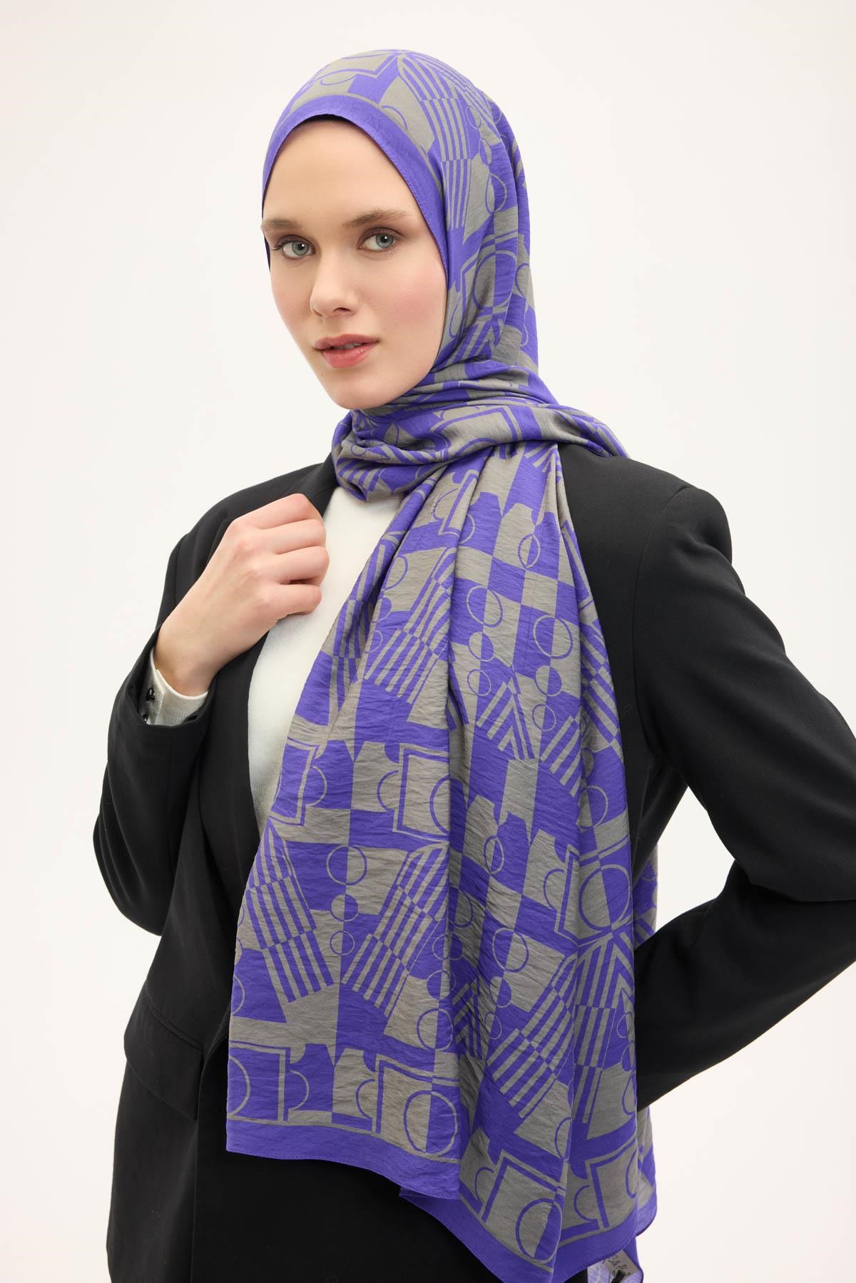 Urban Hours Elvora Mor Mayda Şal 190x70