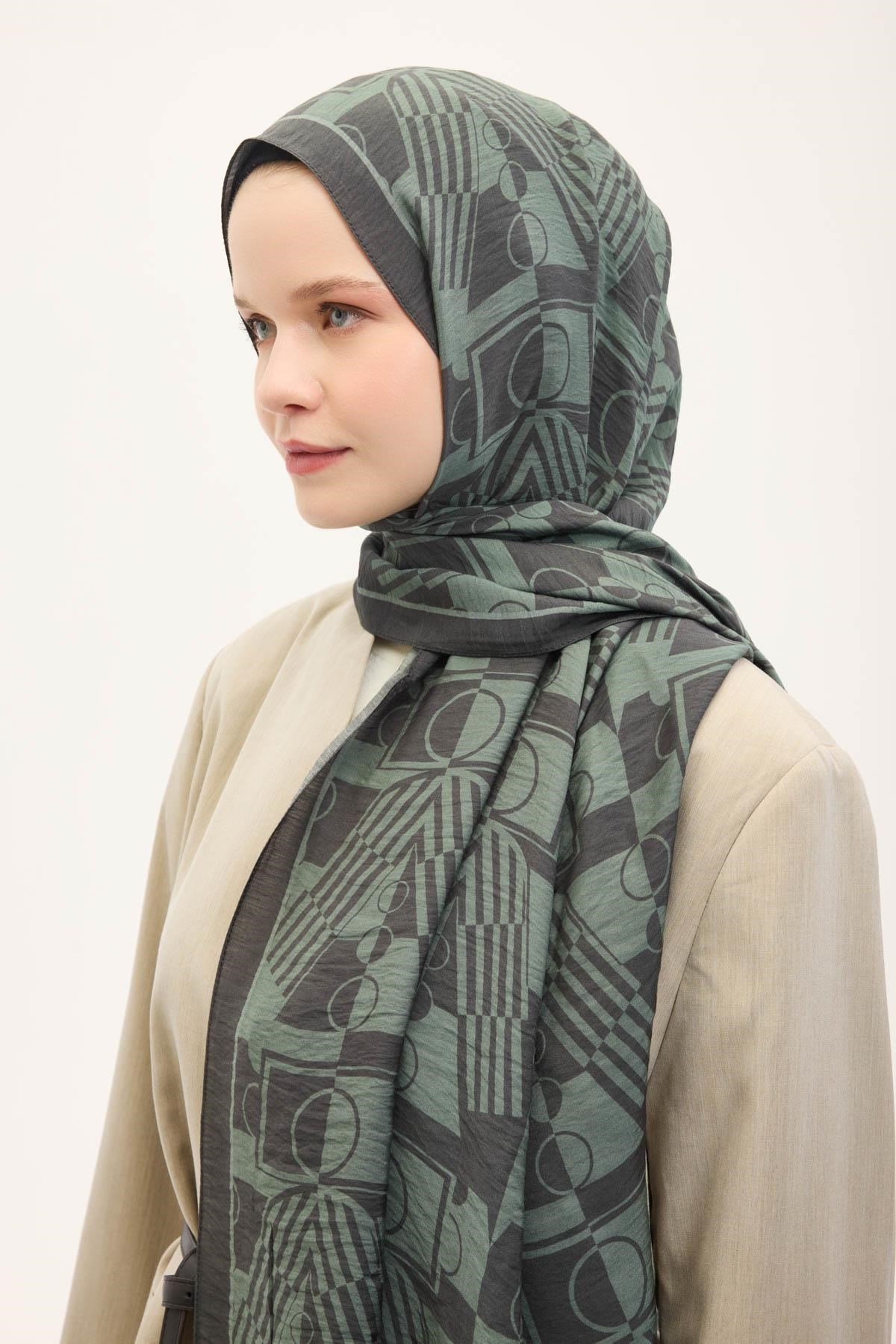 Urban Hours Elvora Antrasit Mayda Şal 190x70