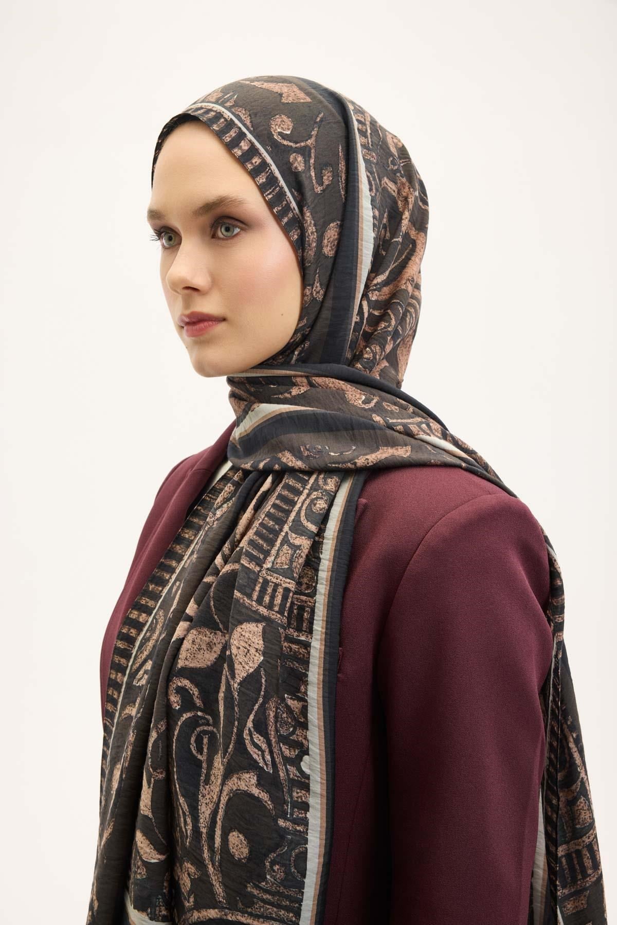 Urban Hours Antik Acı Kahve Mayda Şal 190x70