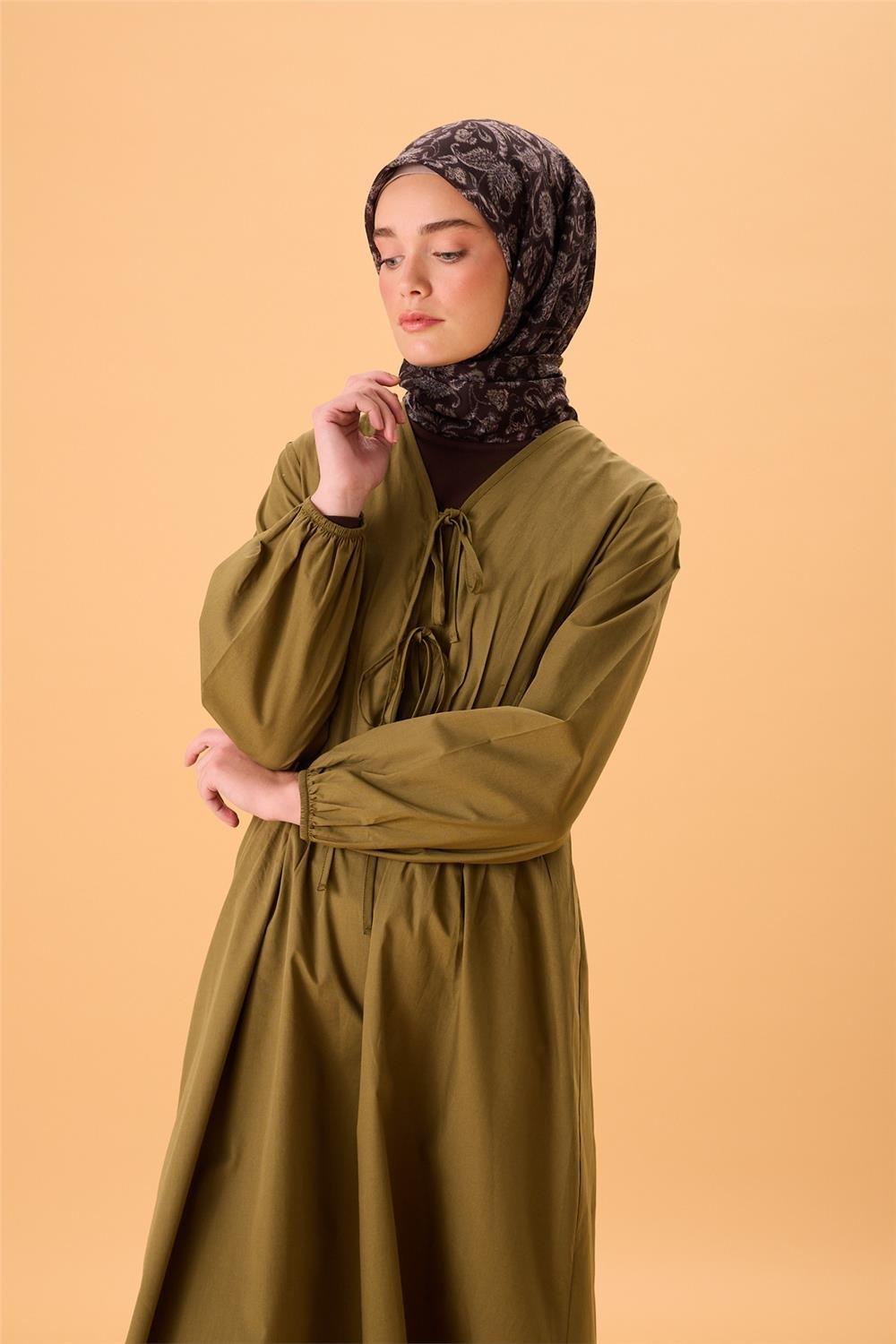 İnce Pamuk Soft Eşarp Siyah-Funda Desenli Tok Duruşlu 90x90