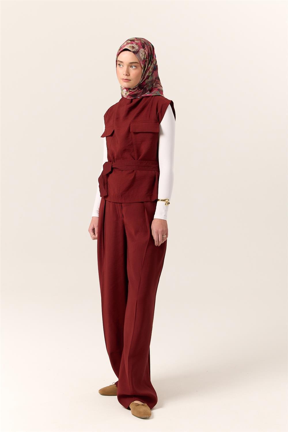 İnce Pamuk Soft Eşarp Yeşil-Pembe Desenli Kaymaz Dokulu Tok Duruşlu 90x90