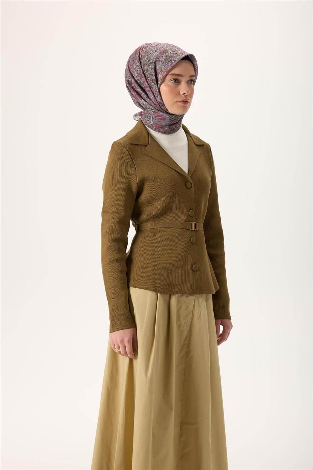 İnce Pamuk Soft Eşarp Soluk Mor-Fuşya Desenli Tok Duruşlu Kaymaz 90x90