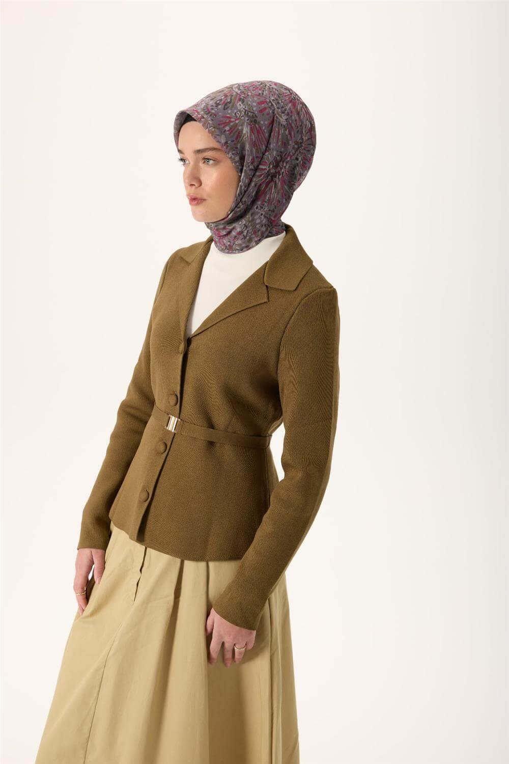 İnce Pamuk Soft Eşarp Soluk Mor-Fuşya Desenli Tok Duruşlu Kaymaz 90x90