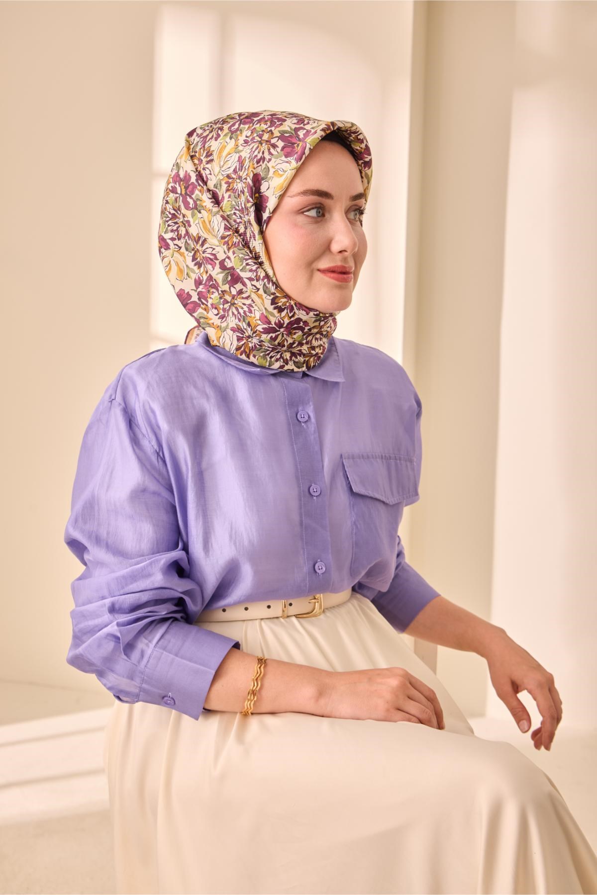 Silk Home Twill İpek Eşarp 11477-10