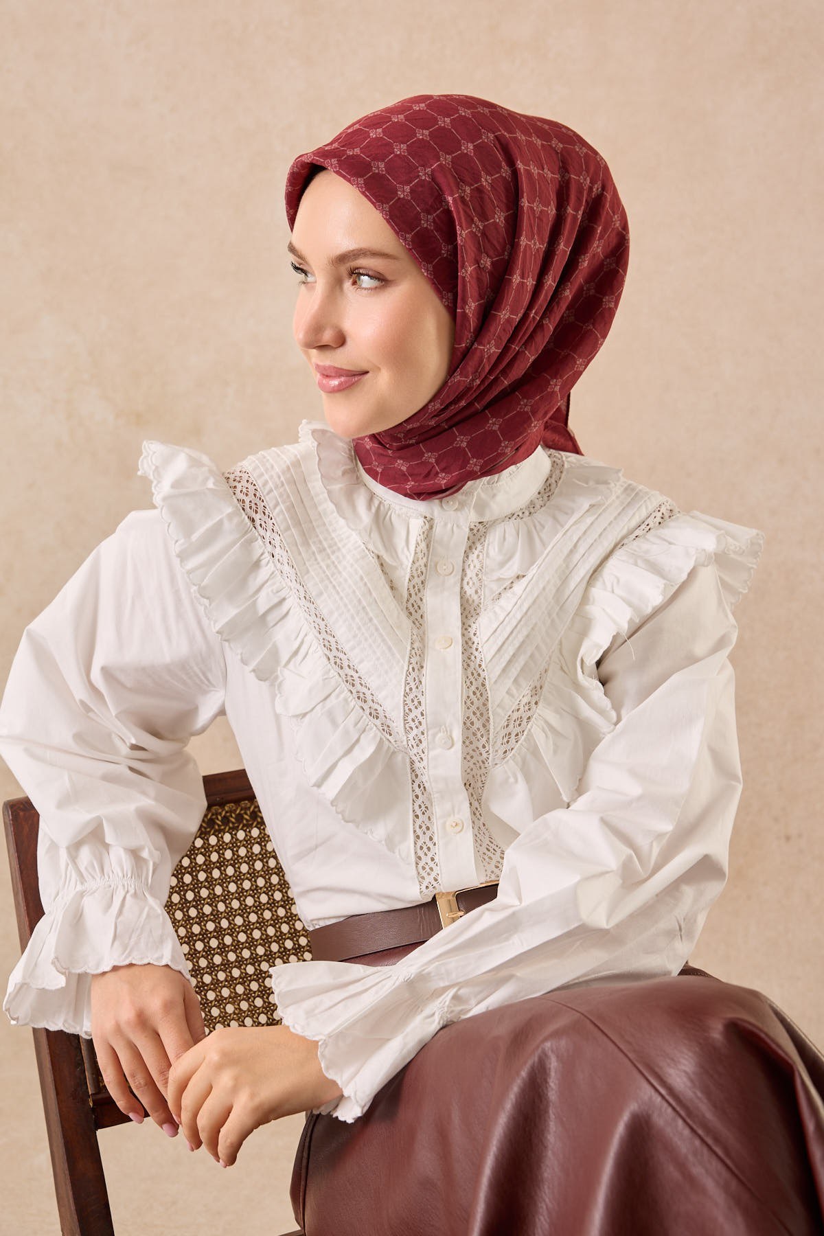 Silkhome Olinda Eşarp Bordo