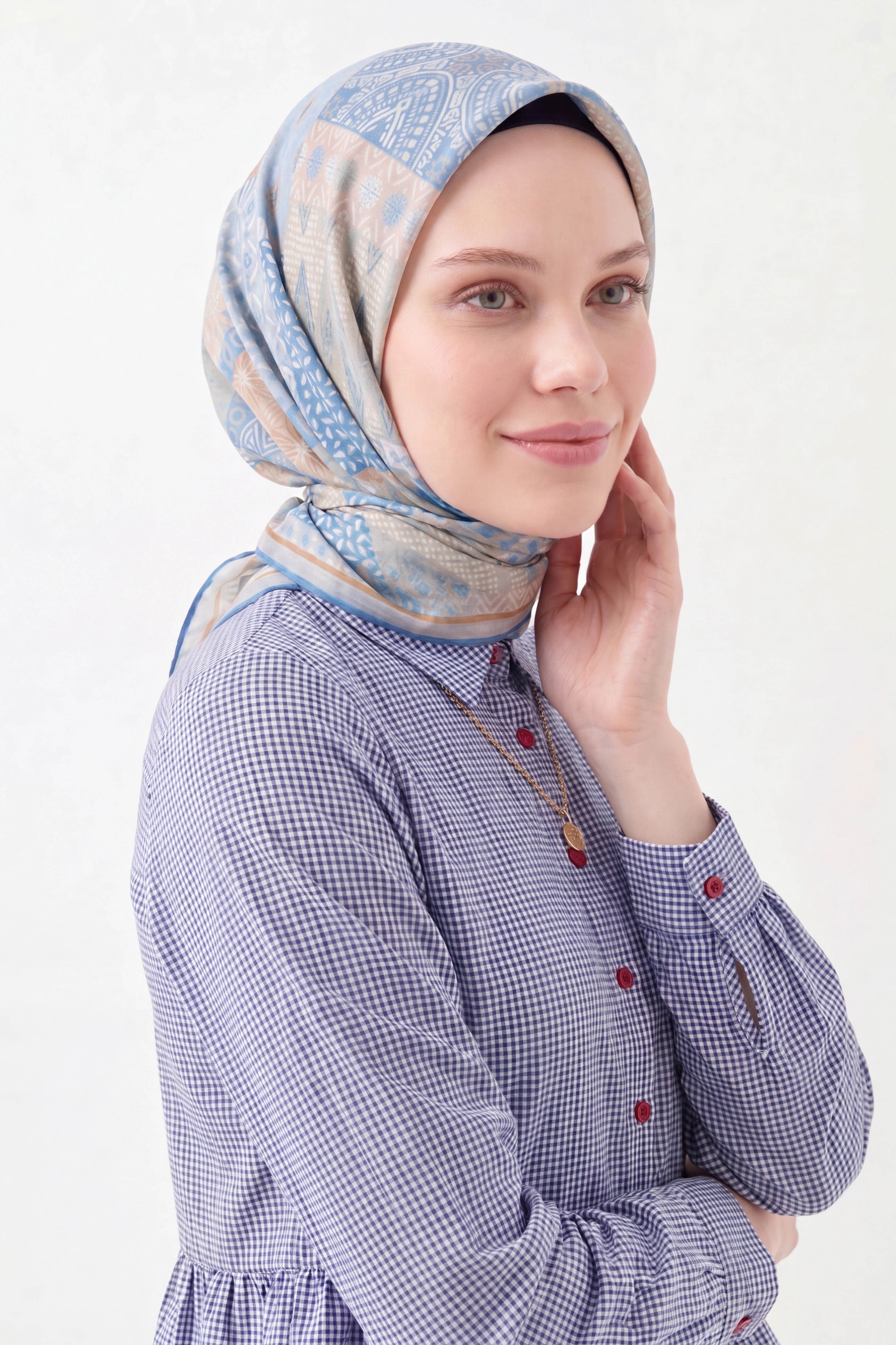 Soft Eşarp Authentic Bebe Mavisi