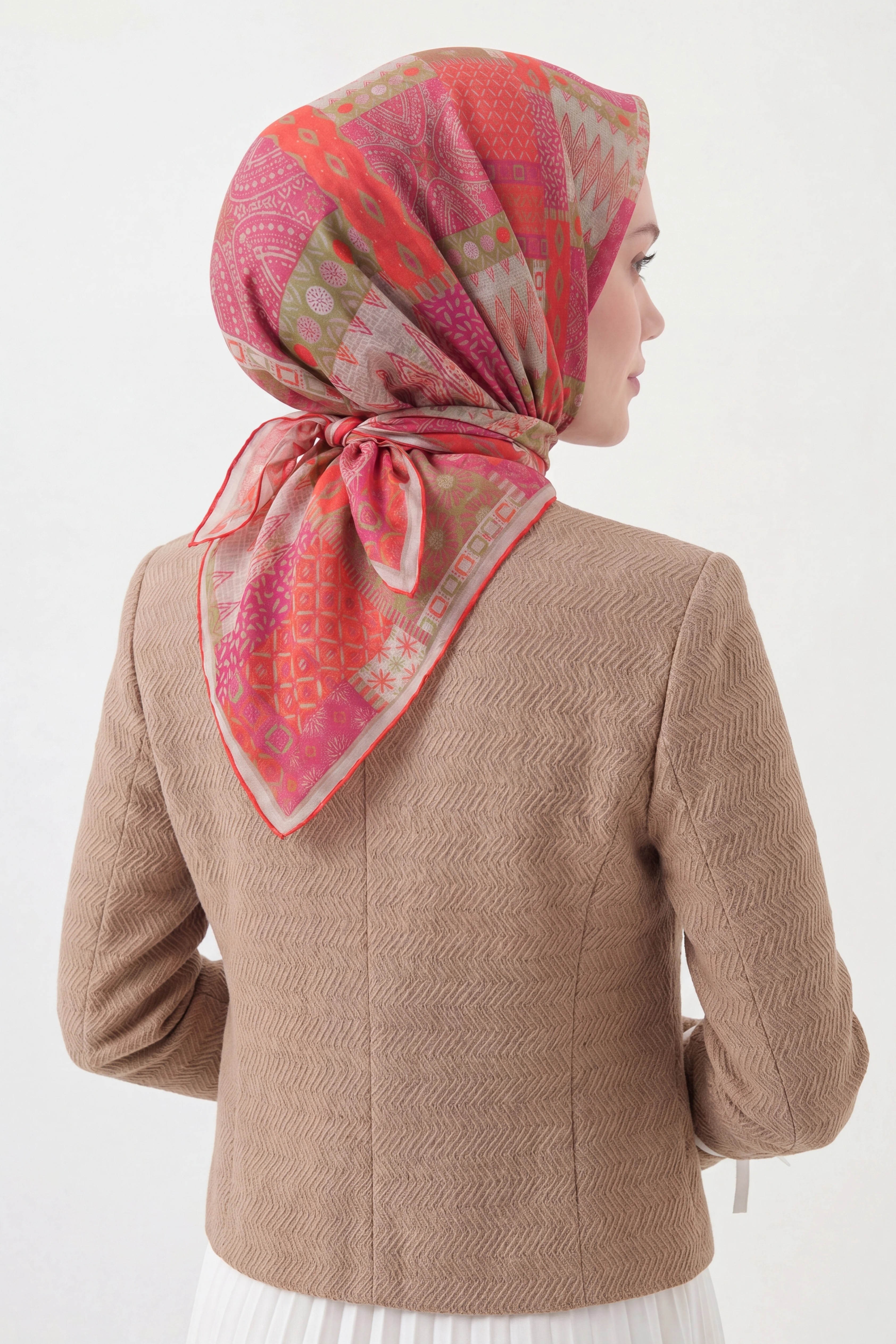 Soft Eşarp Authentic Fuşya