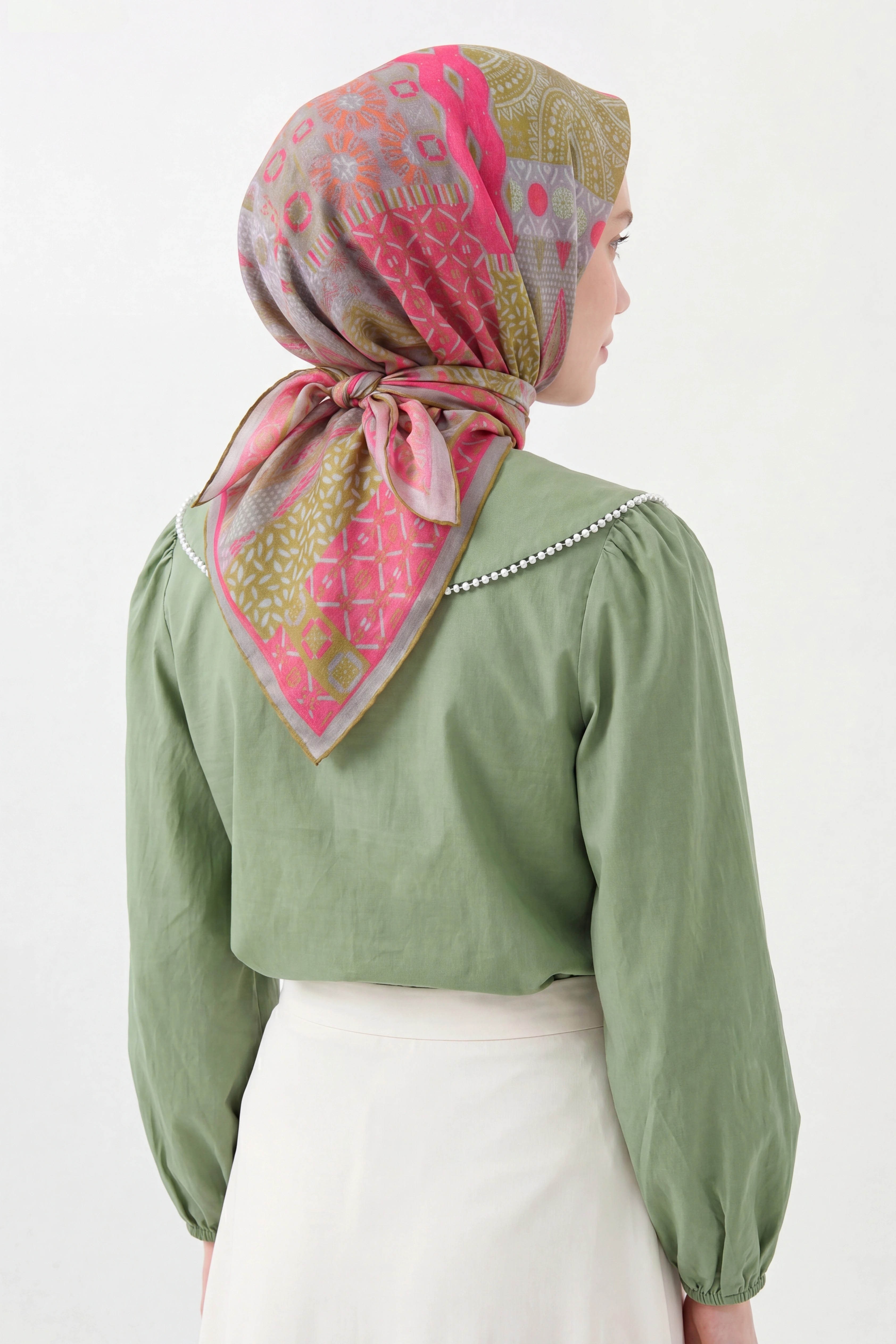 Soft Eşarp Authentic Şeker Pembesi
