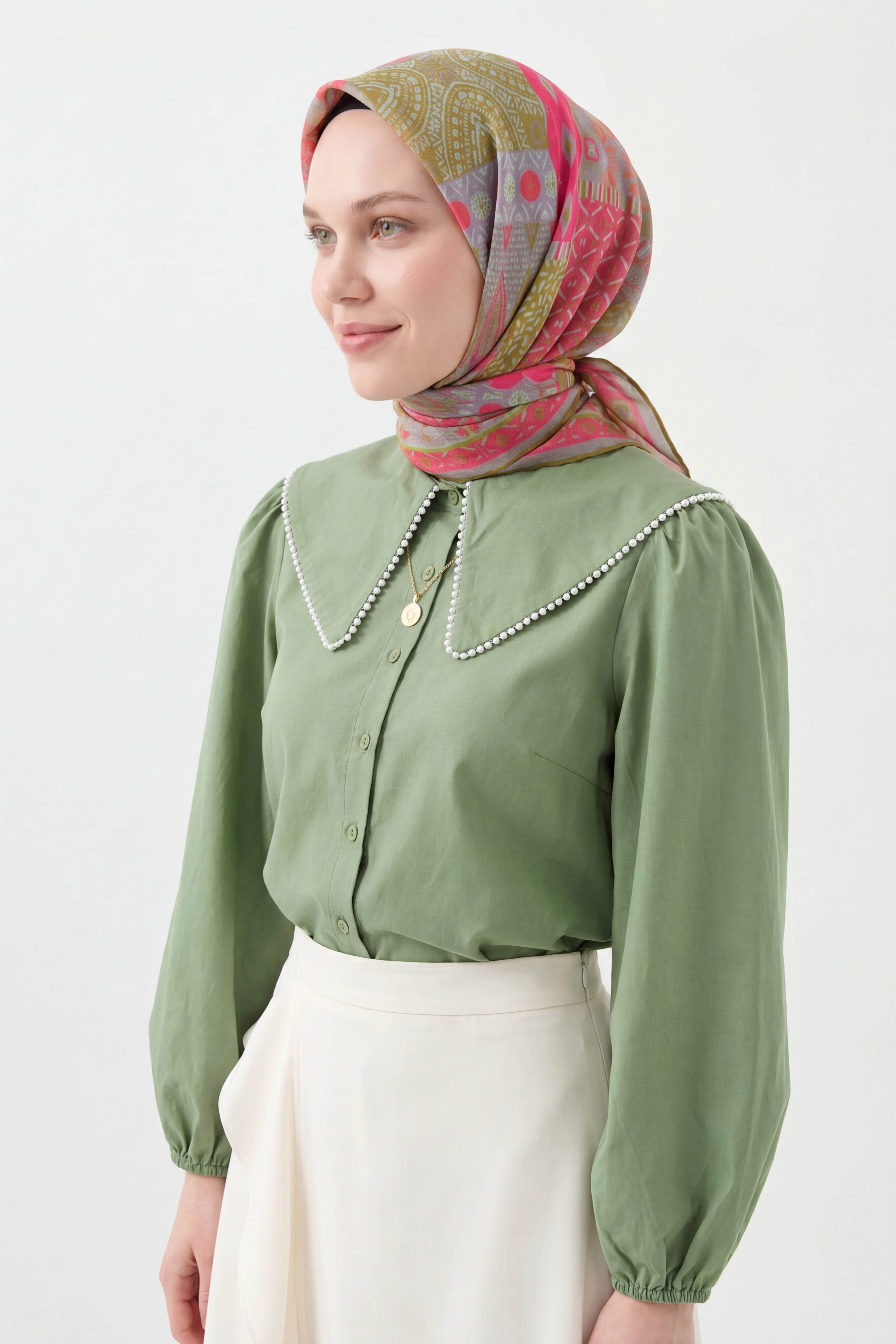 Soft Eşarp Authentic Şeker Pembesi