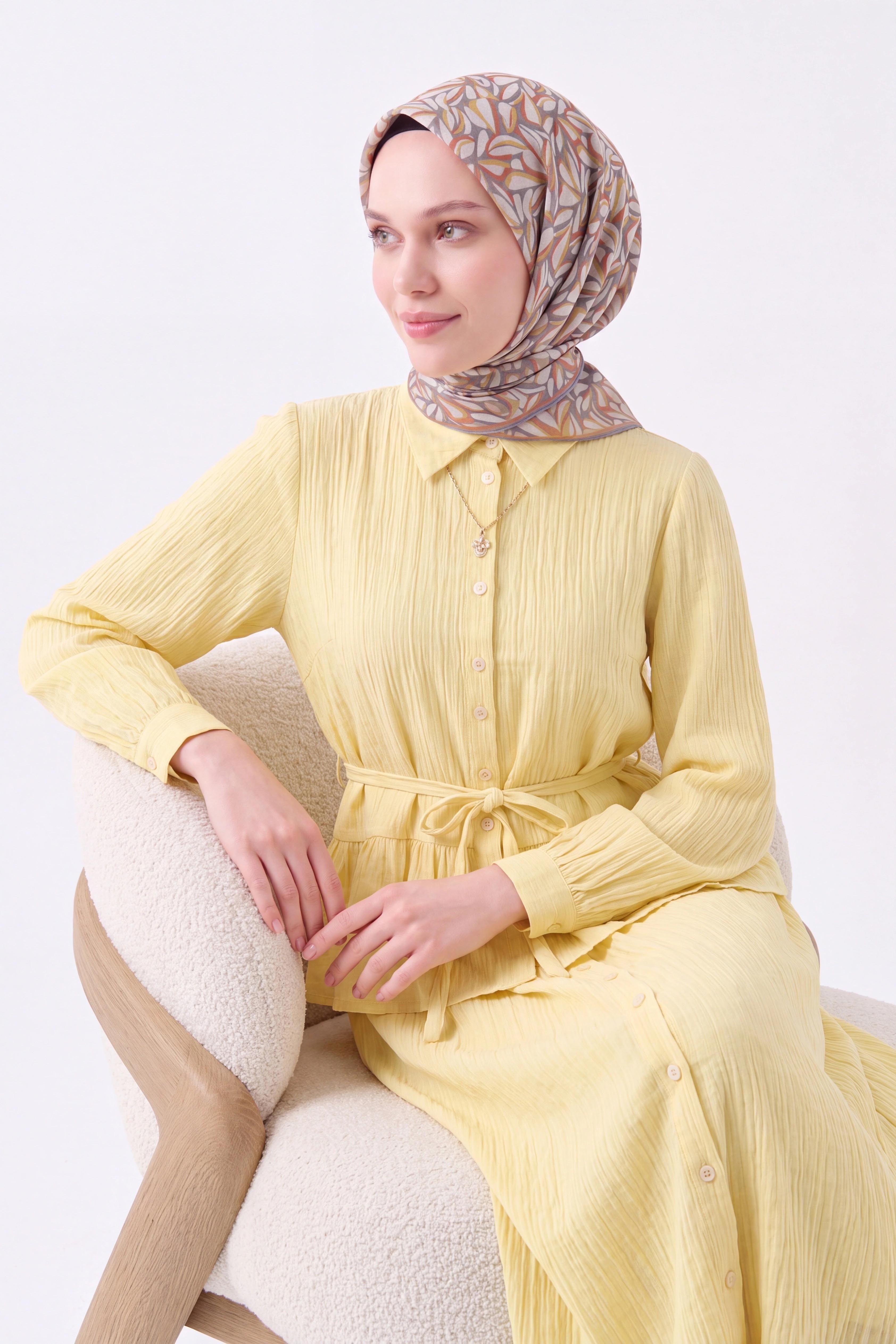 Soft Eşarp Çakıl Taşı Gri