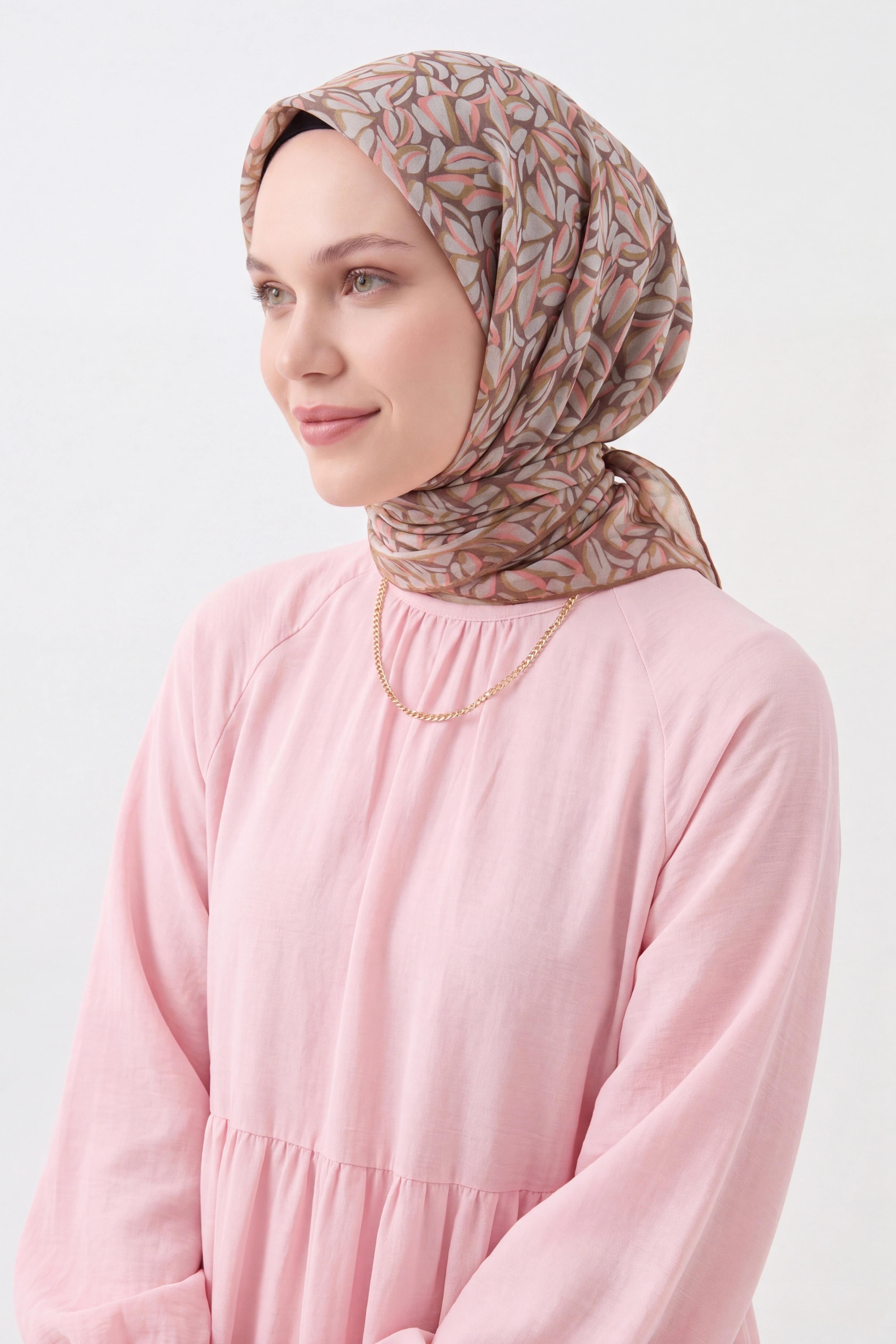Soft Eşarp Çakıl Taşı Gül Kurusu