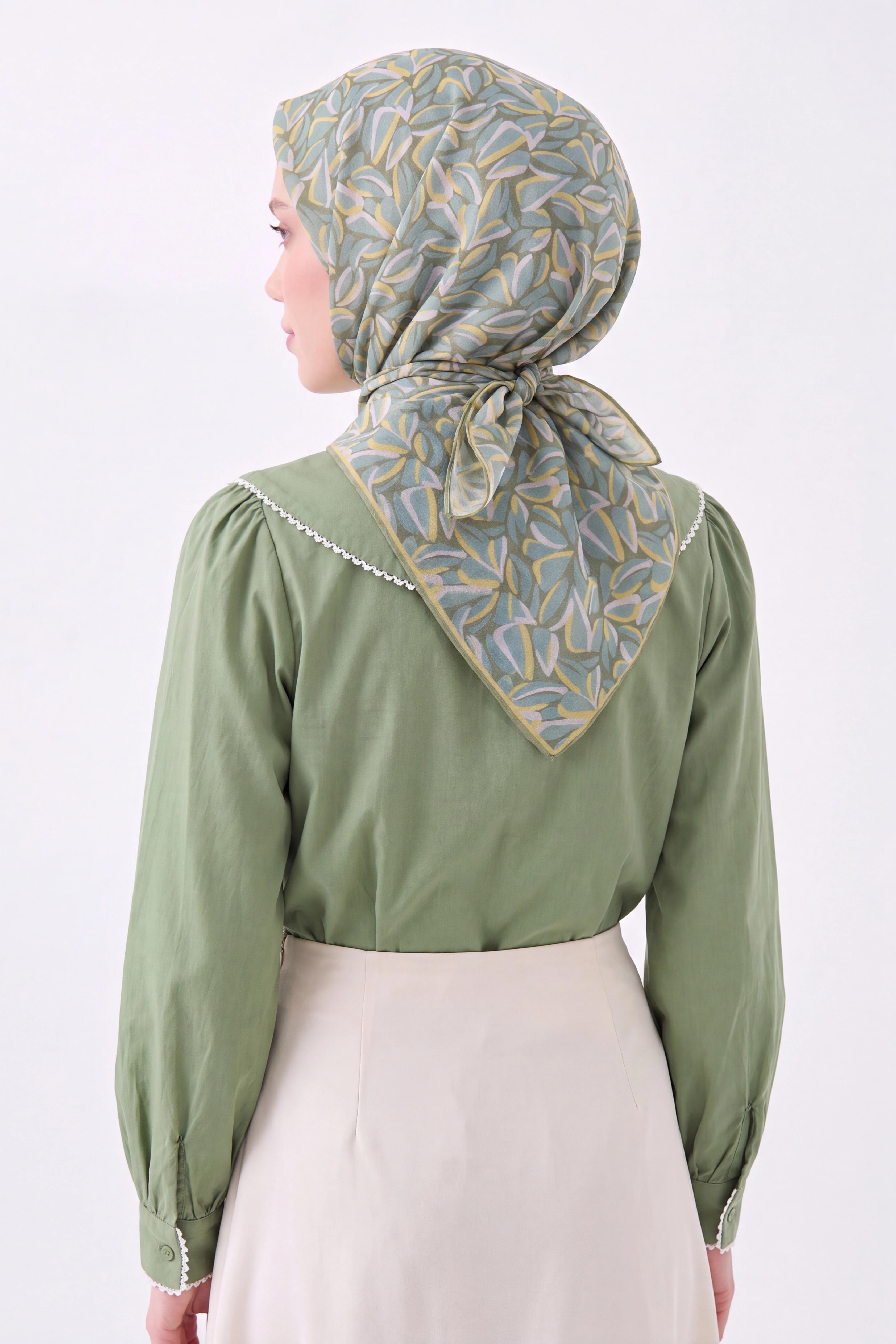 Soft Eşarp Çakıl Taşı Mint Yeşili