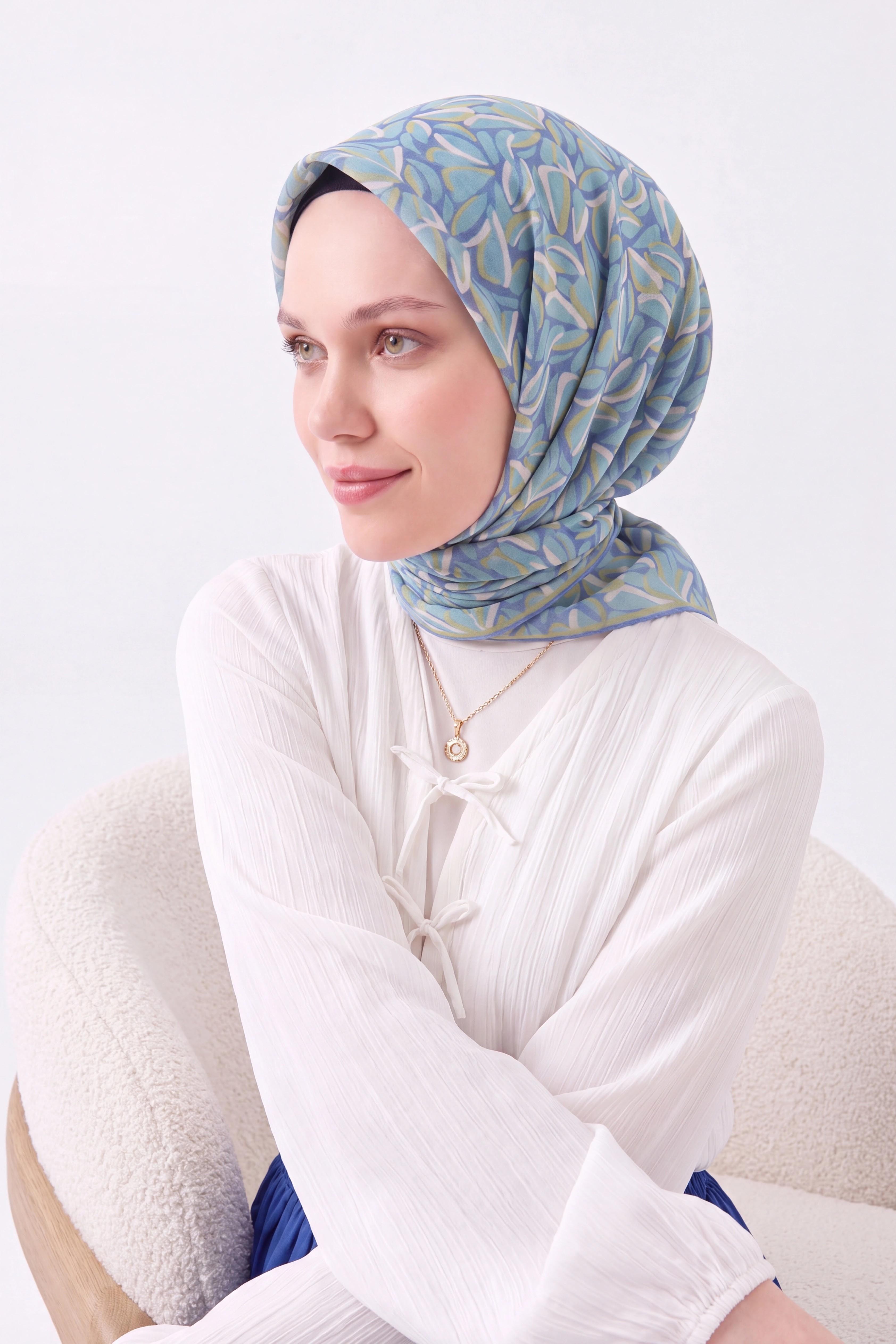 Soft Eşarp Çakıl Taşı Mor