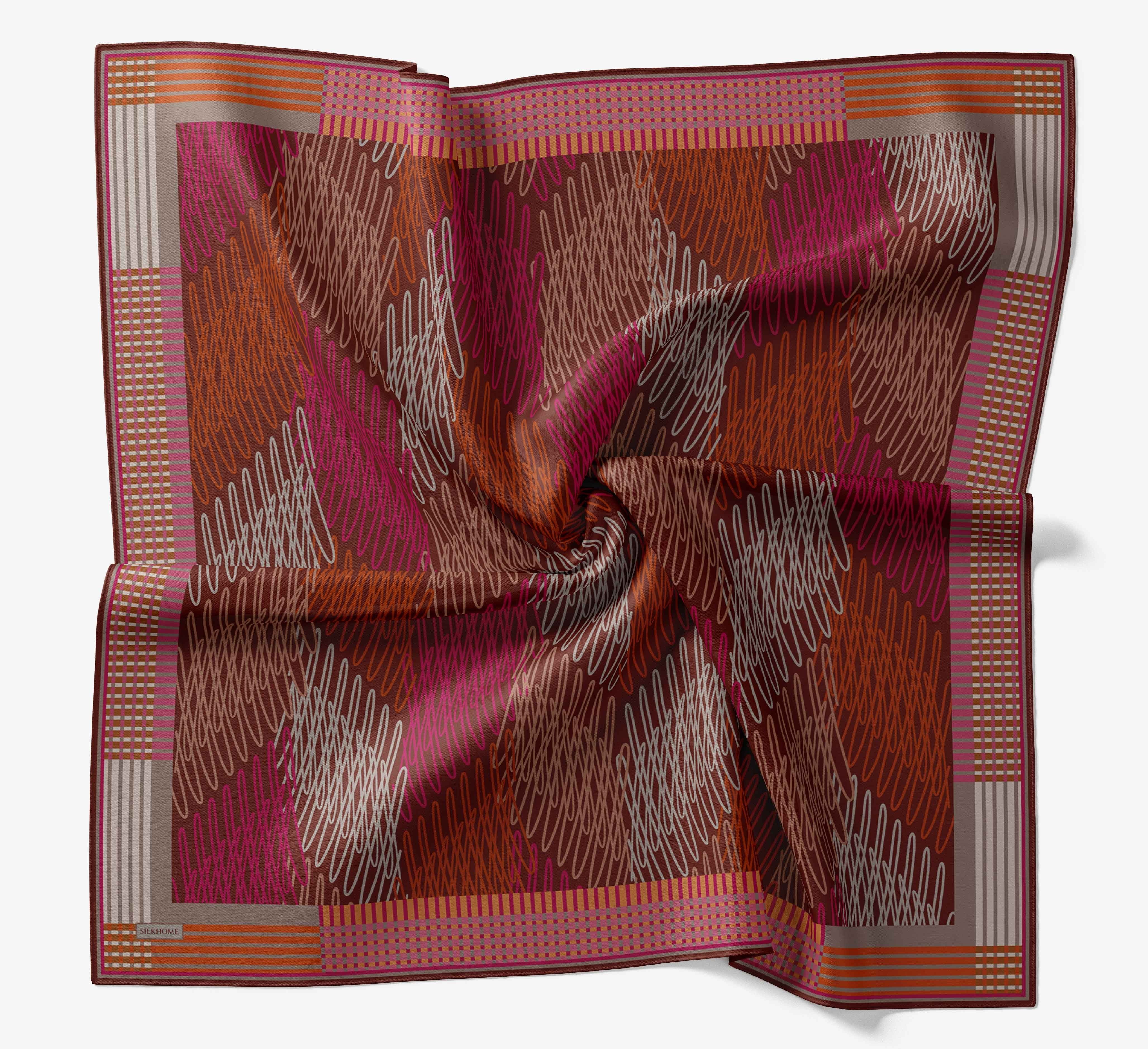 Soft Eşarp Eskiz Bordo