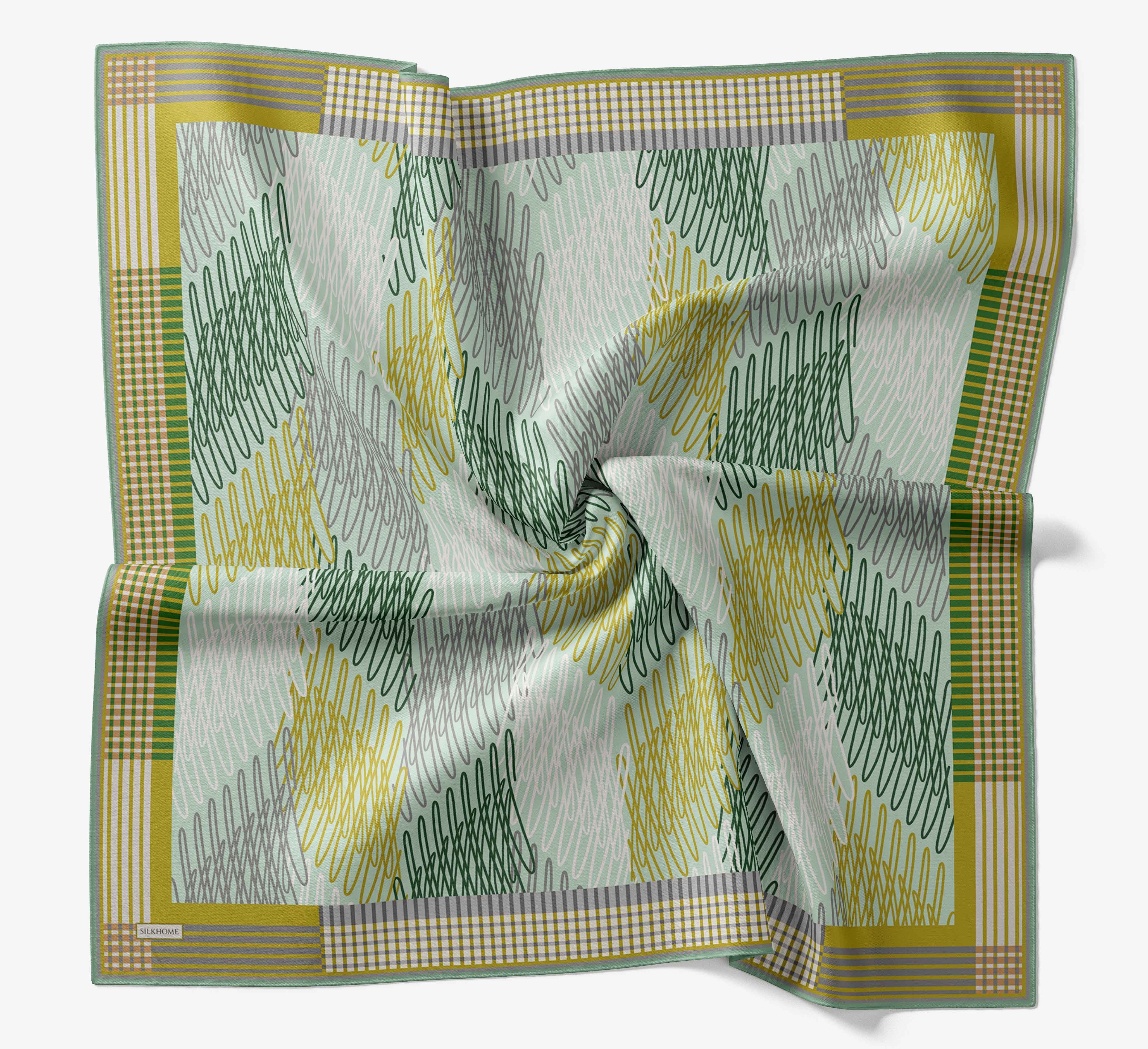 Soft Eşarp Eskiz Mint Yeşili