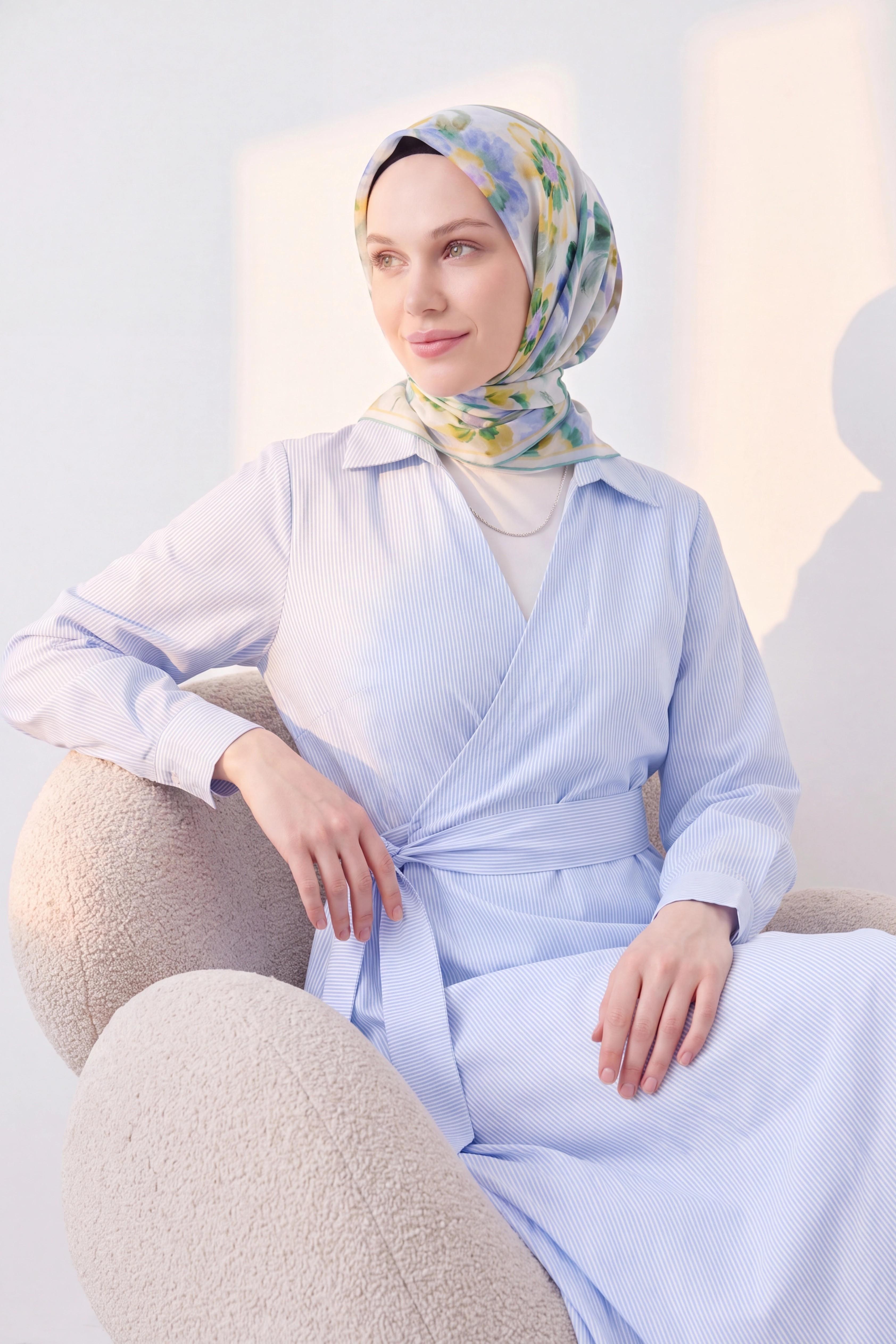 Soft Eşarp Fleur Lila