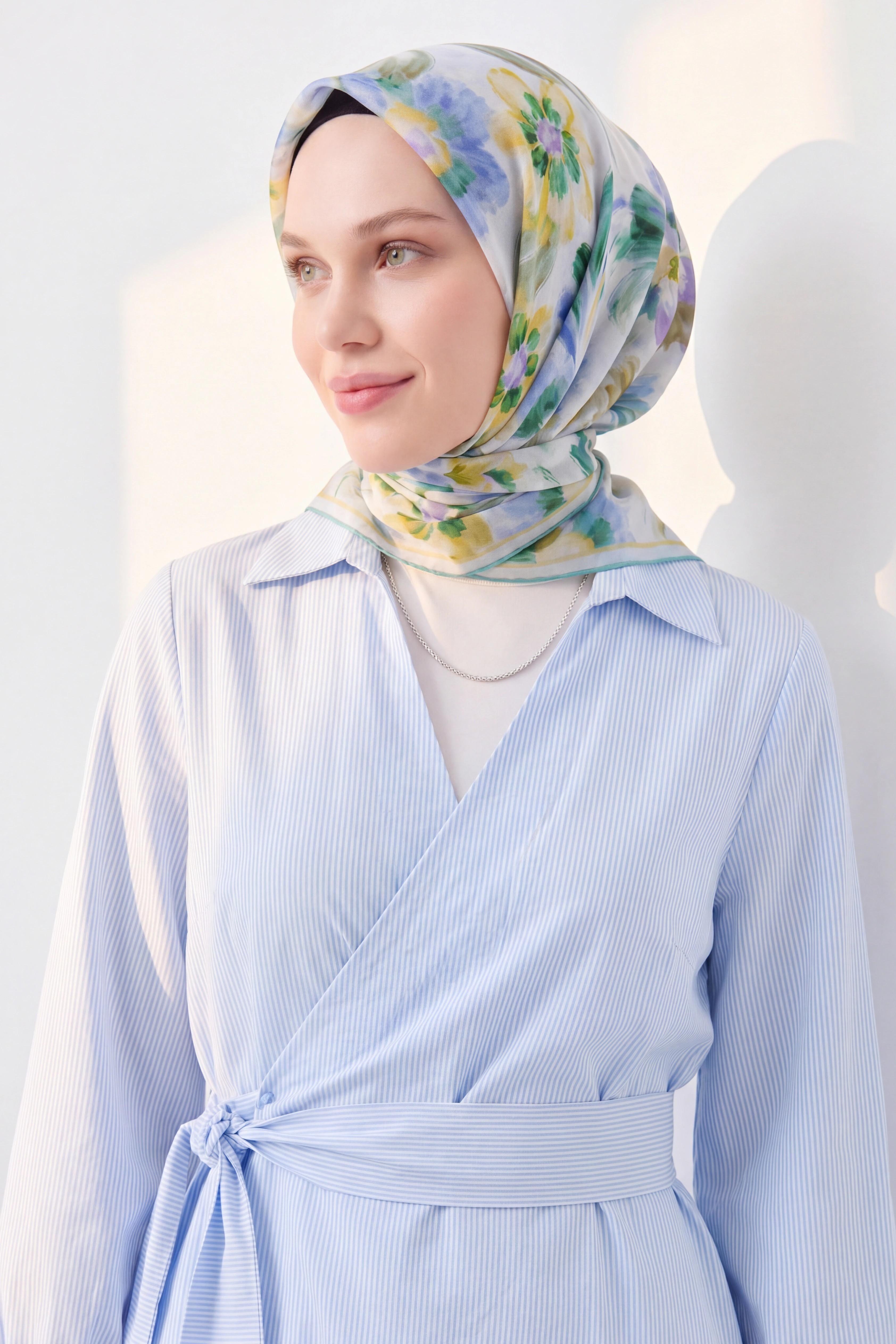 Soft Eşarp Fleur Lila
