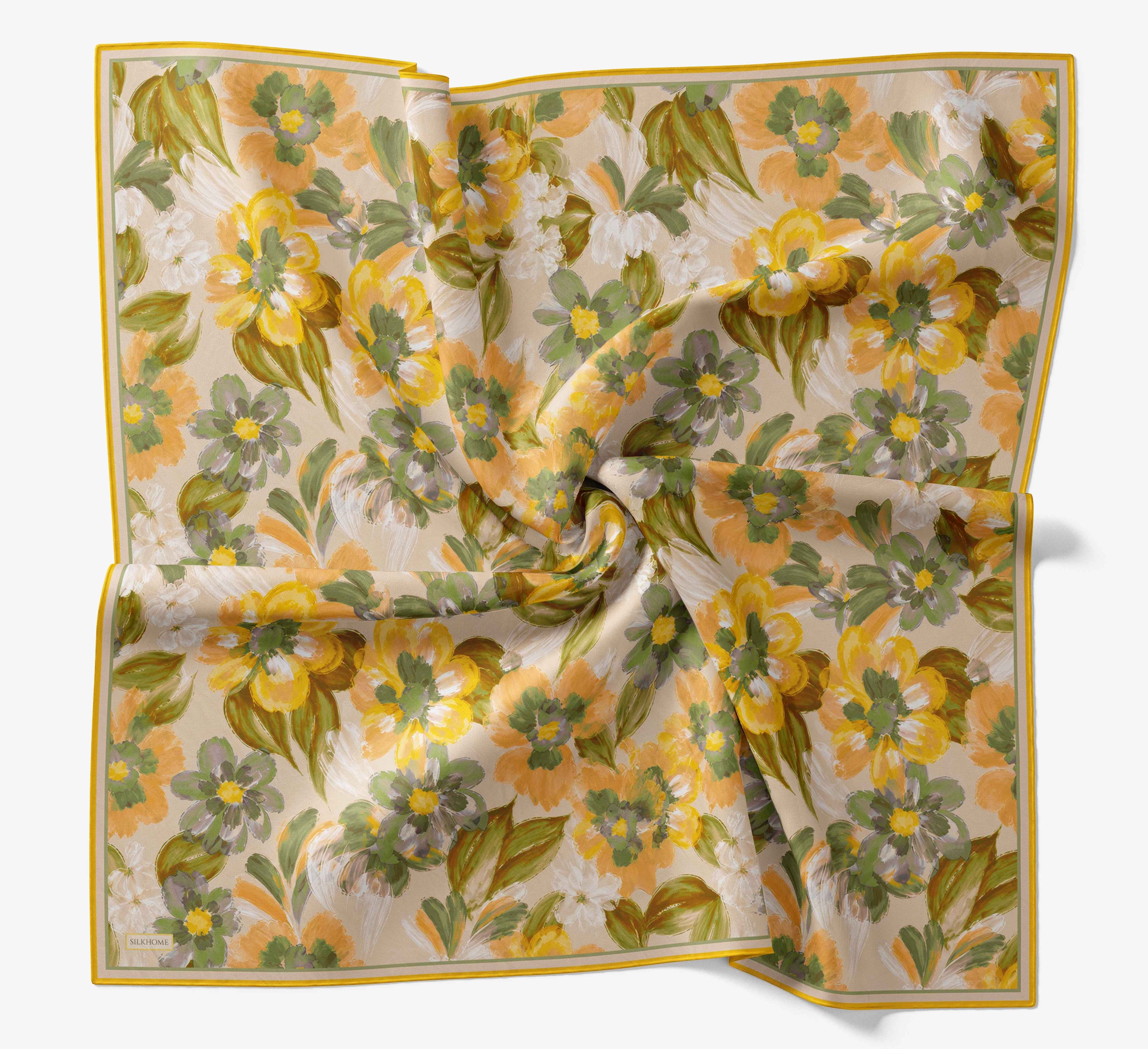 Soft Eşarp Fleur Sarı