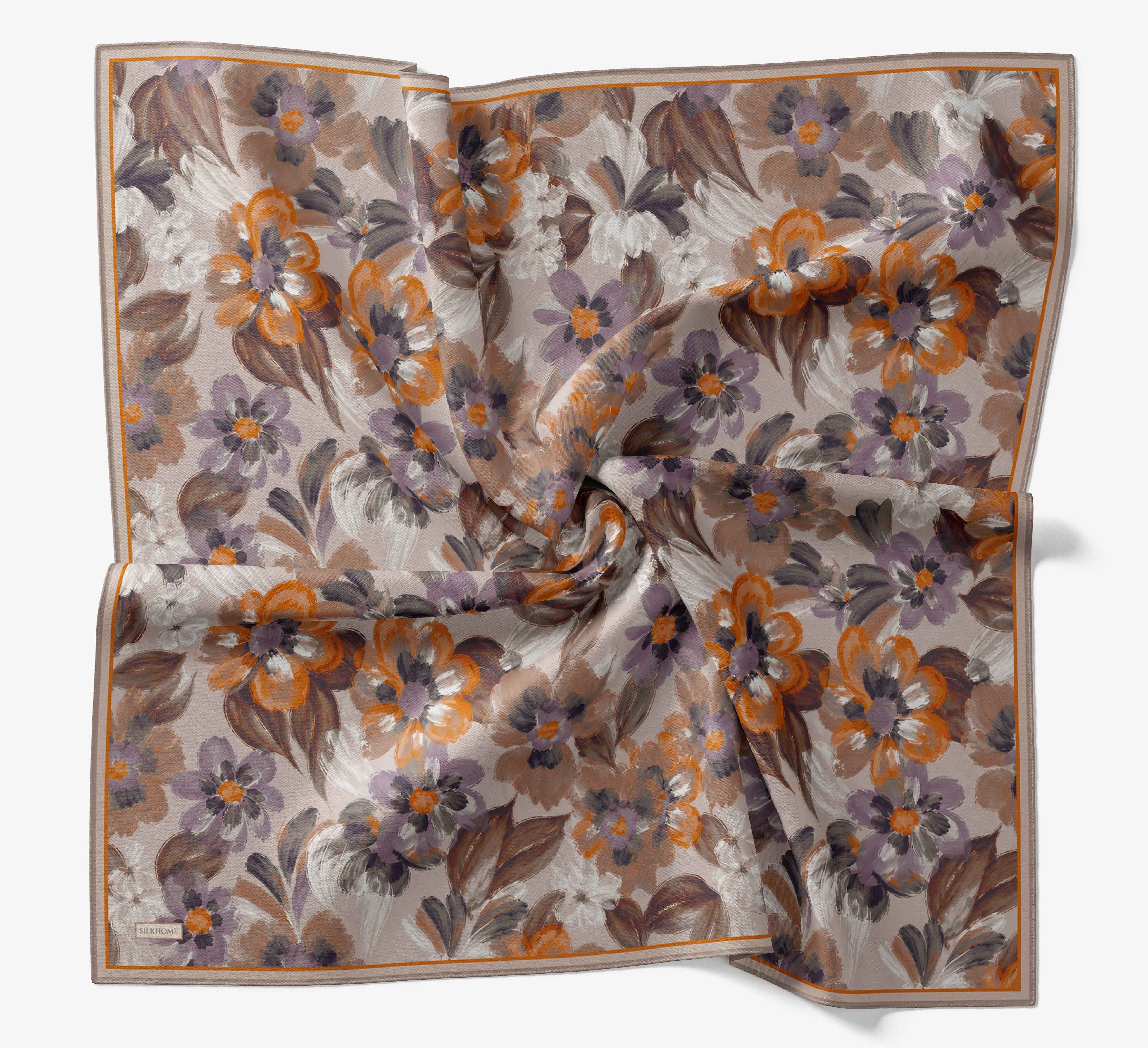 Soft Eşarp Fleur Taba