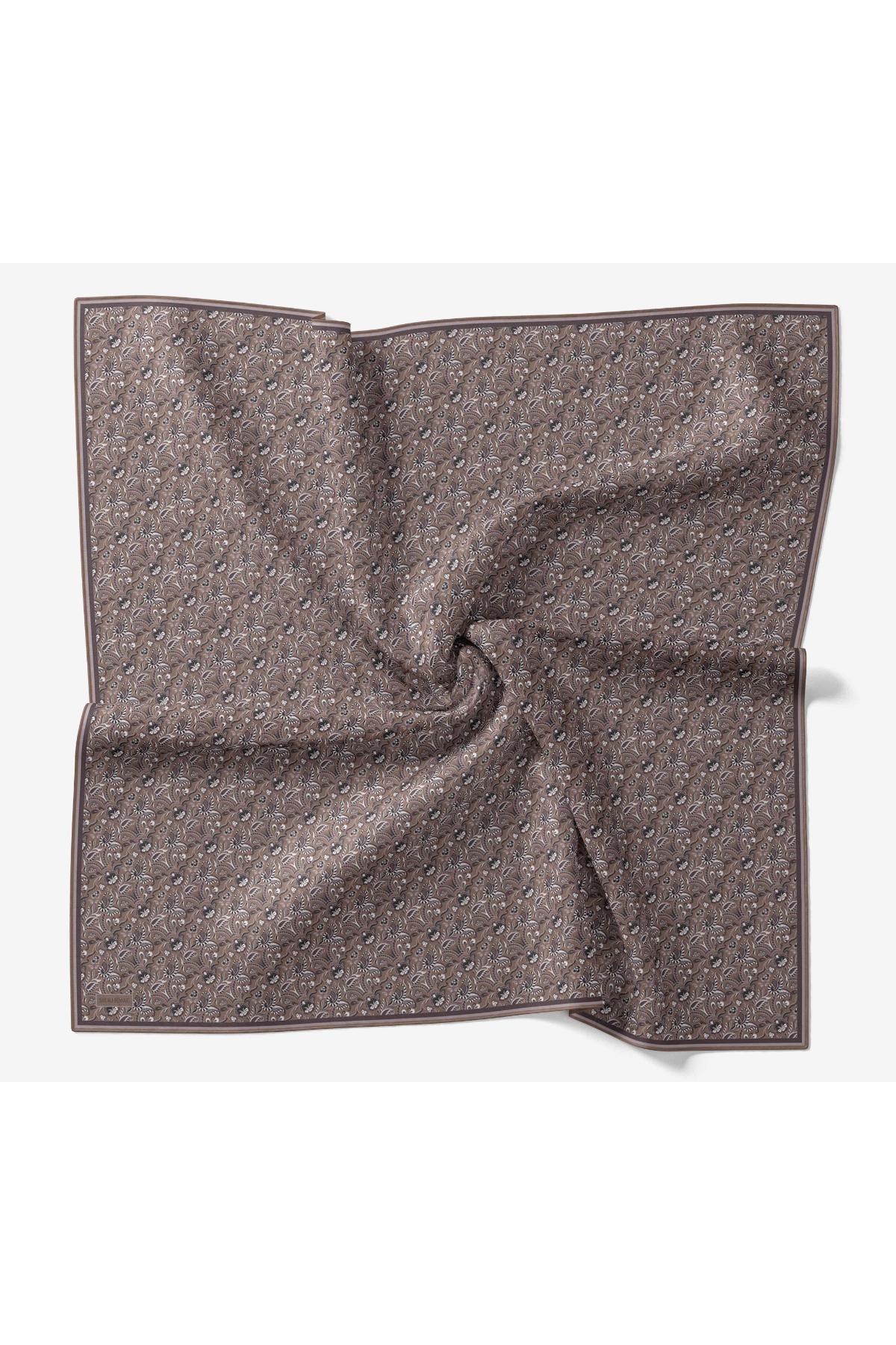 Soft Eşarp Garden Mocha Mousse 90x90